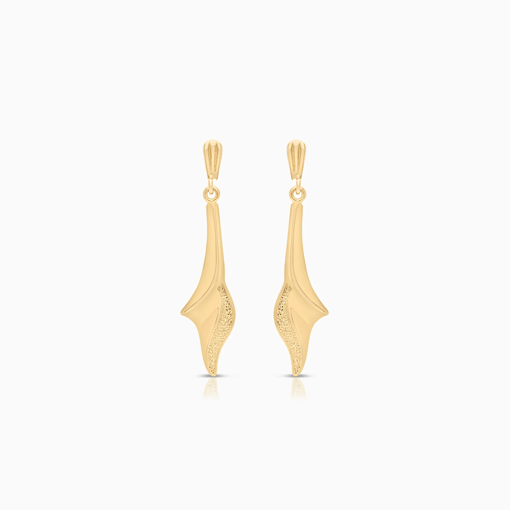 Gold earrings 1.26g 18K gold
