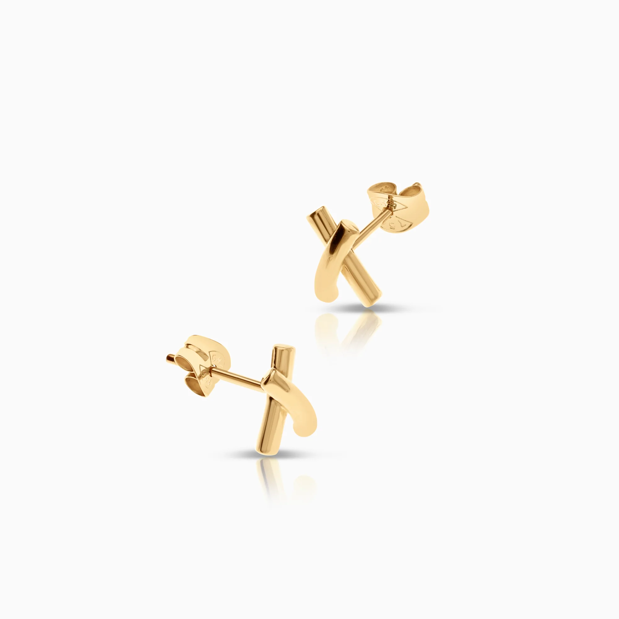 Gold earrings 1.61g 18K gold - Image 2