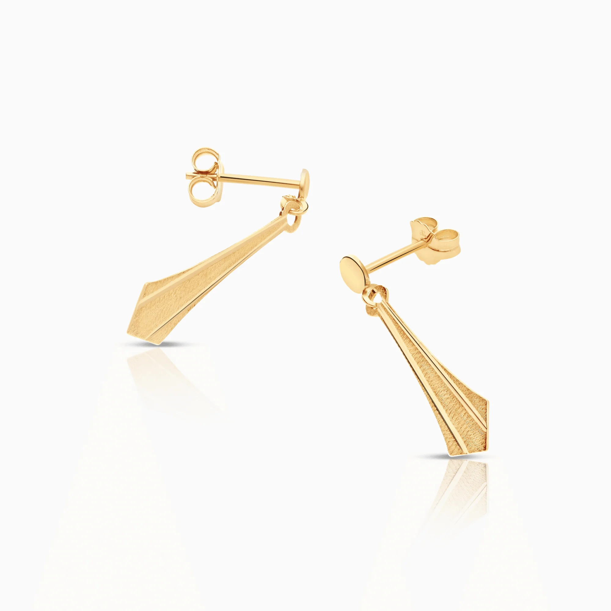 Gold earrings 1.00g 18K gold - Image 2