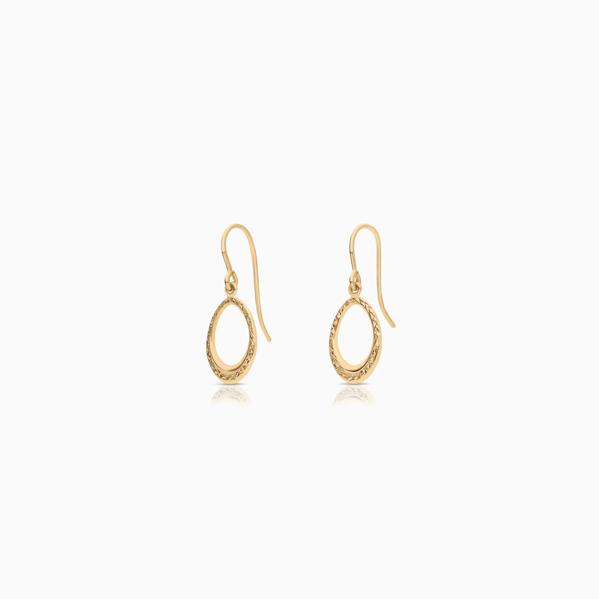 Gold earrings 1.05g 18K gold