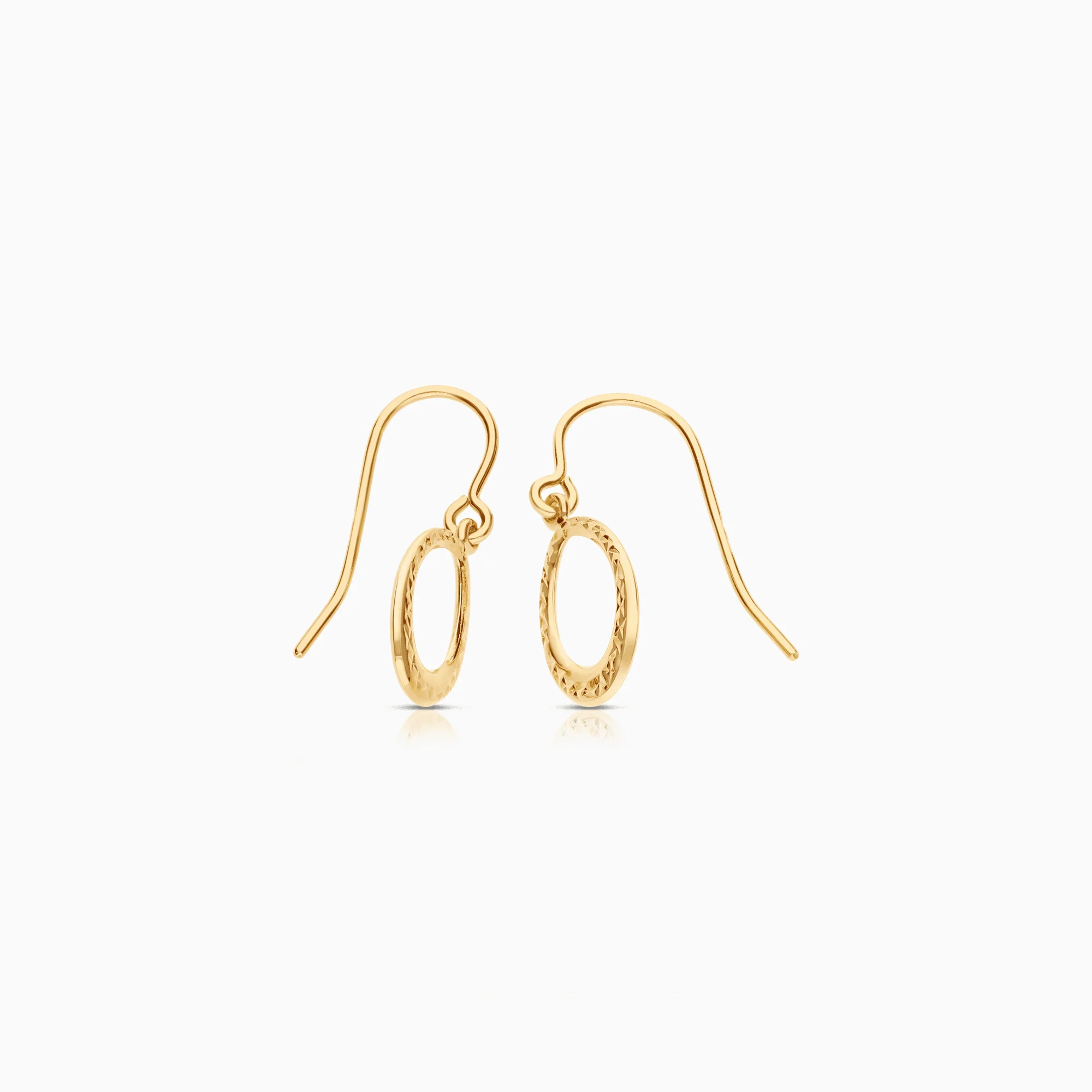 Gold earrings 1.05g 18K gold - Image 2