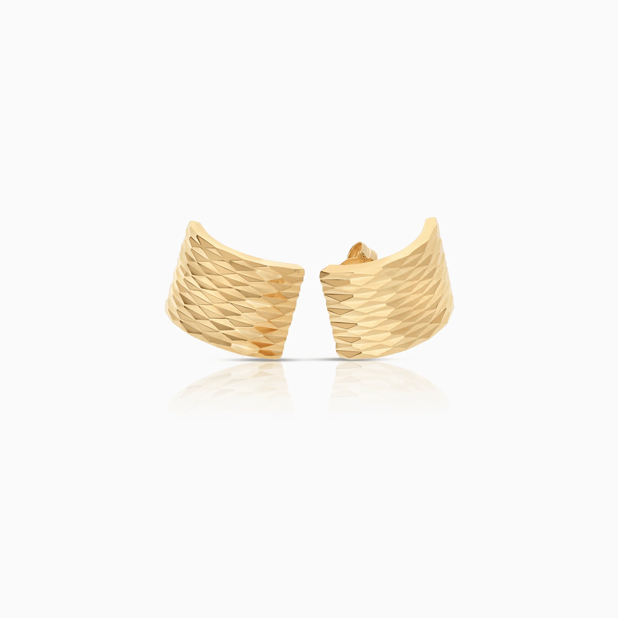 Gold earrings 1.18g 18K gold - Image 2