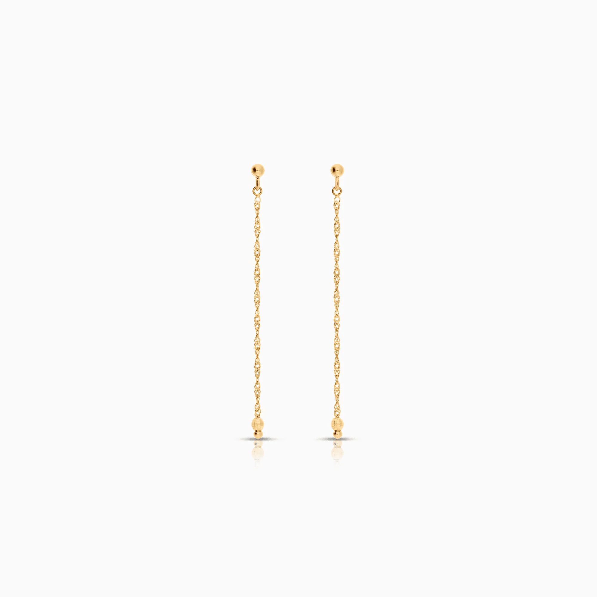 Gold earrings 1.22g 18K gold