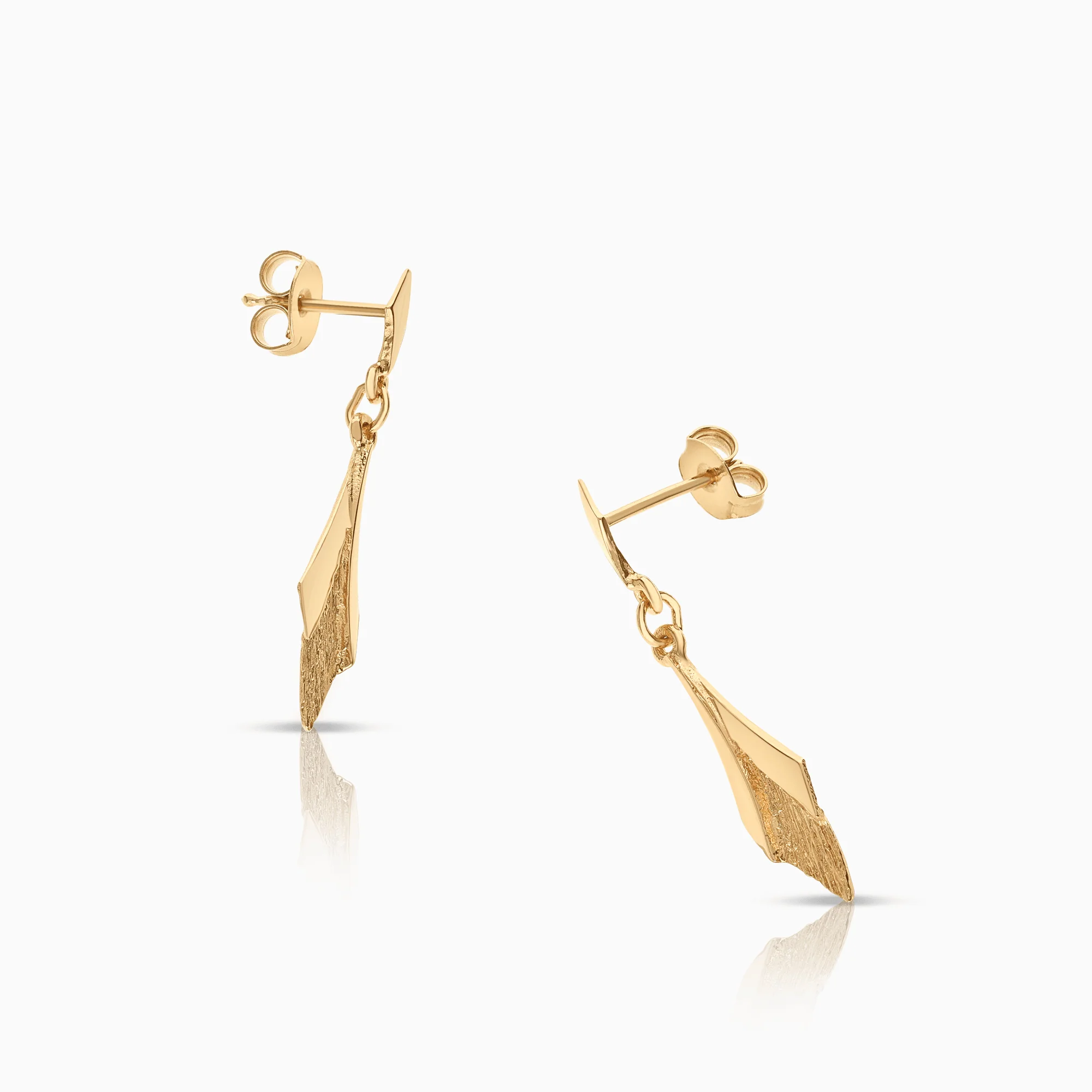 Gold earrings 1.55g 18K gold - Image 2