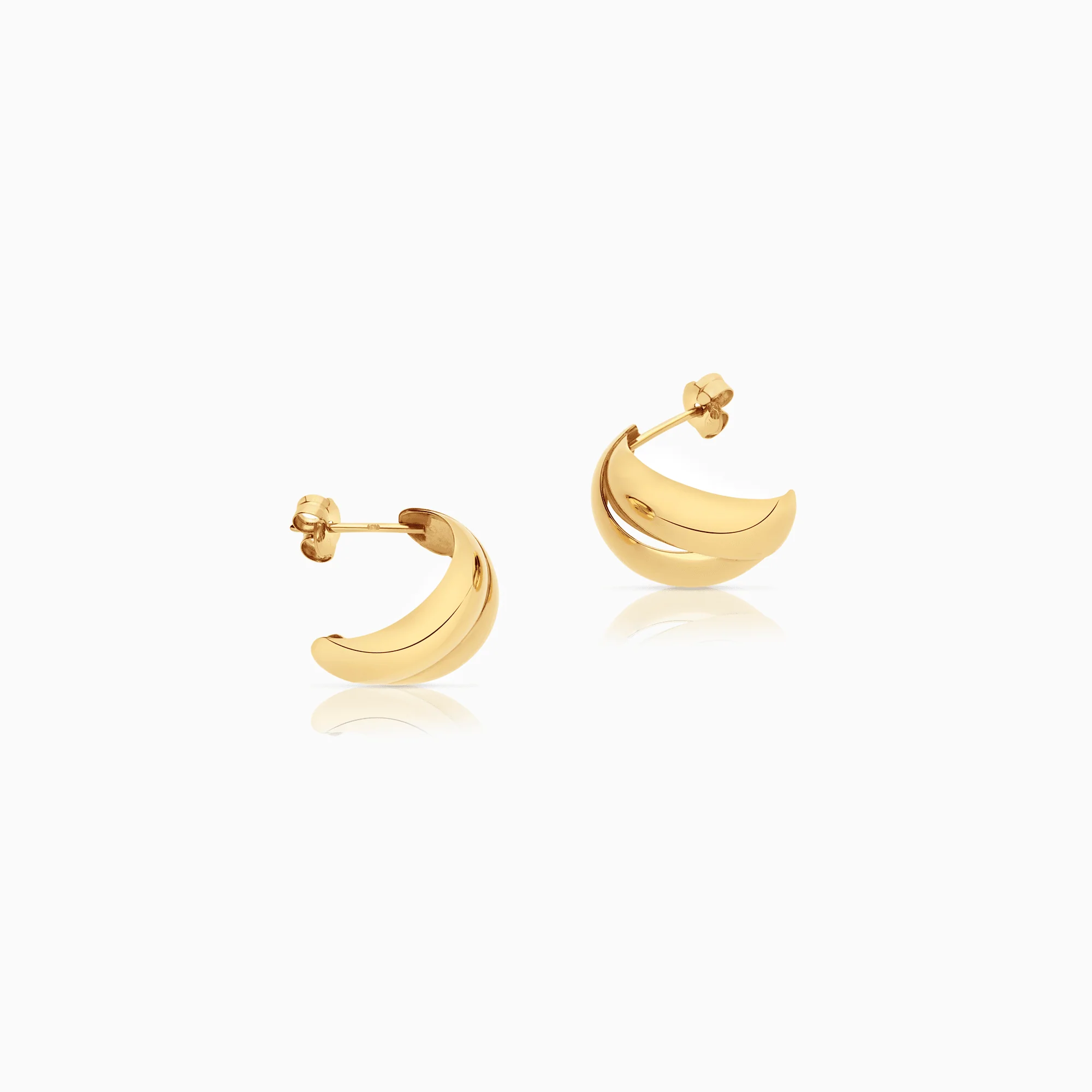 Gold earrings 1.66g 18K gold - Image 2