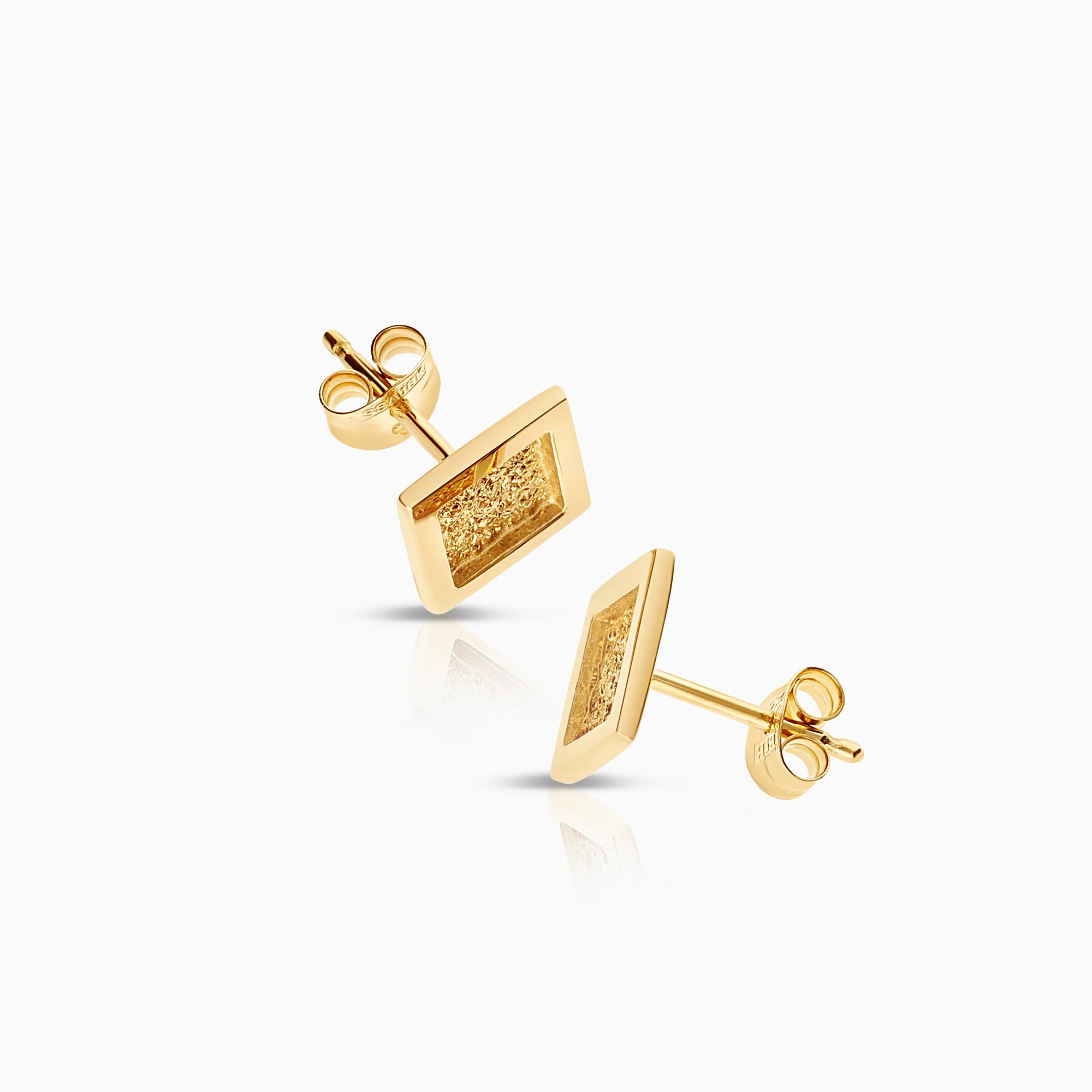 Gold earrings 1.77g 18K gold - Image 2