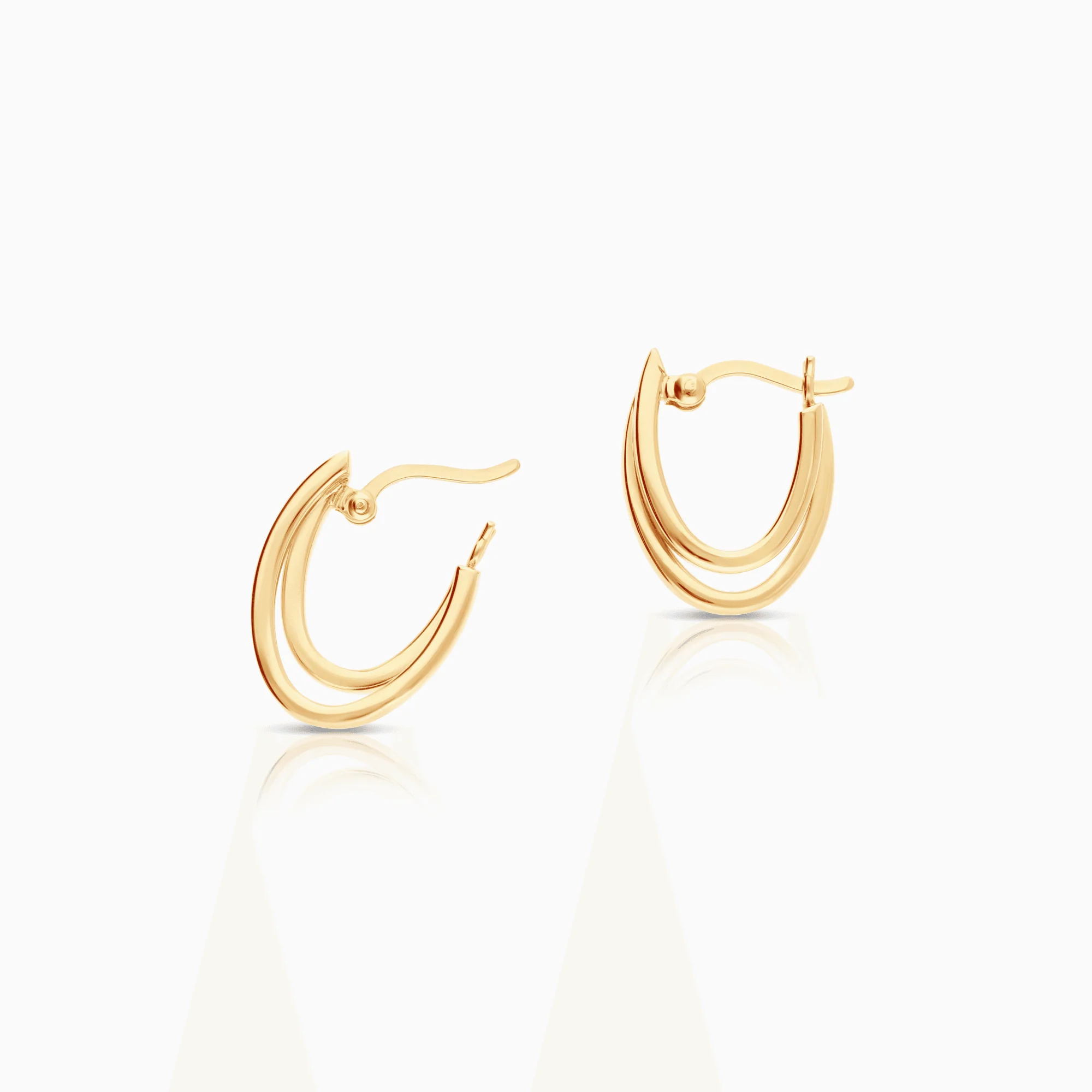 Gold earrings 1.80g 18K gold - Image 2
