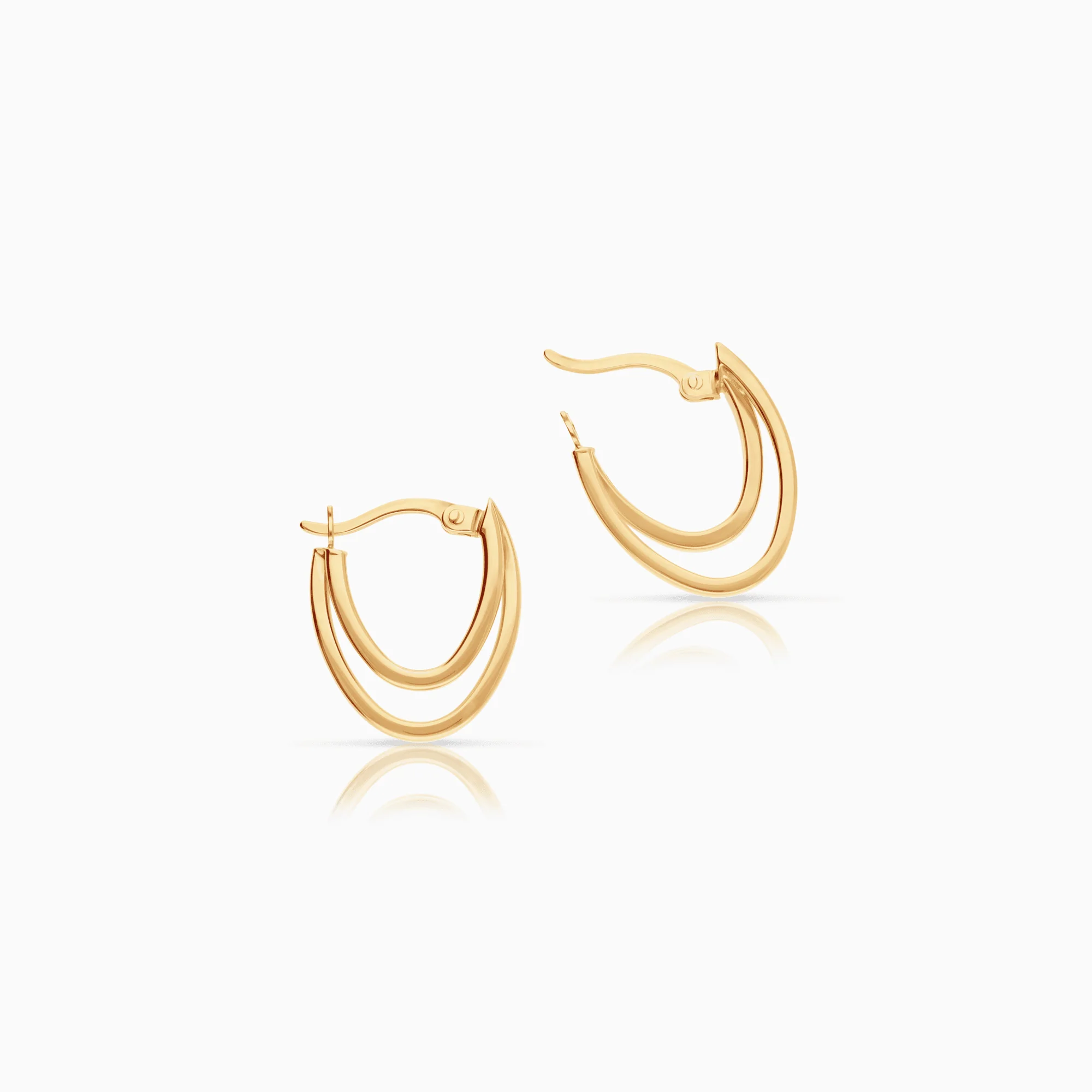 Gold Earrings 1.85g 18K Gold - Image 2