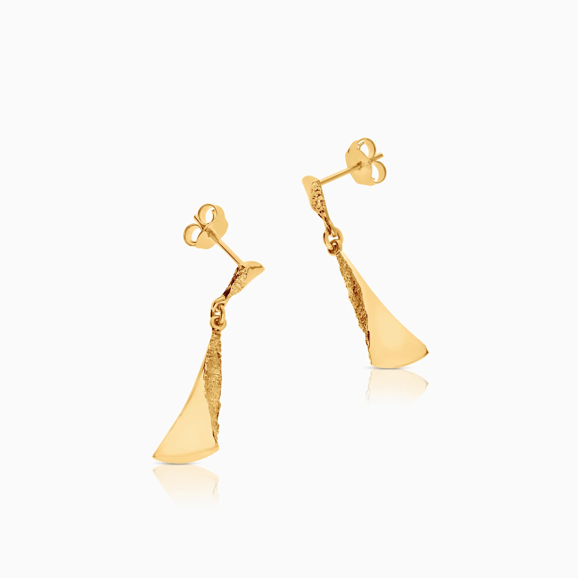 Gold earrings 1.88g 18K gold - Image 2