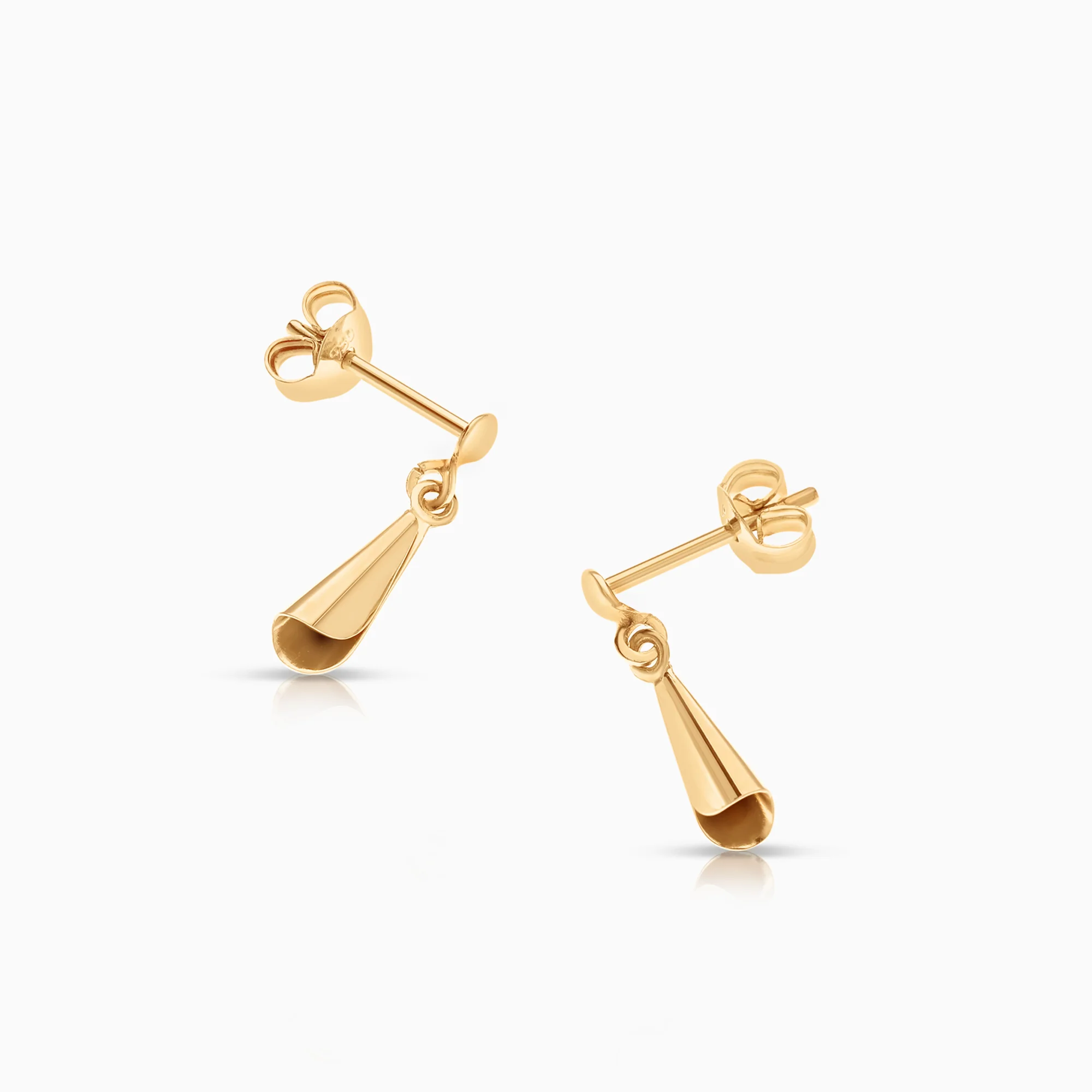 Gold earrings 0.68g 18K - Image 2