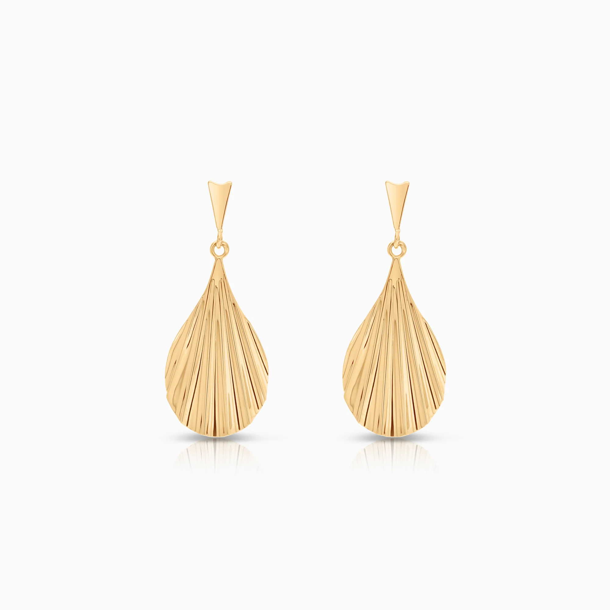 Gold earrings 2.76g 18K gold