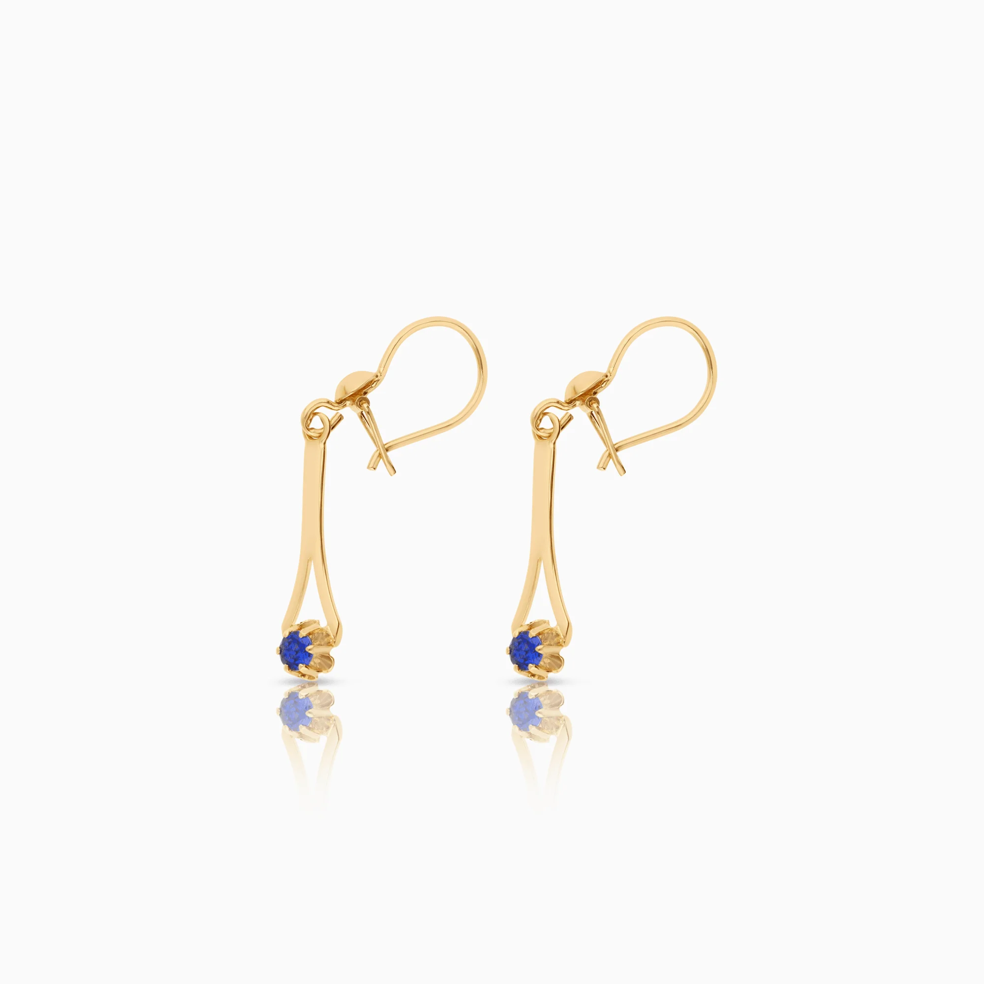 Gold earrings 2.27g 18K gold - Image 2