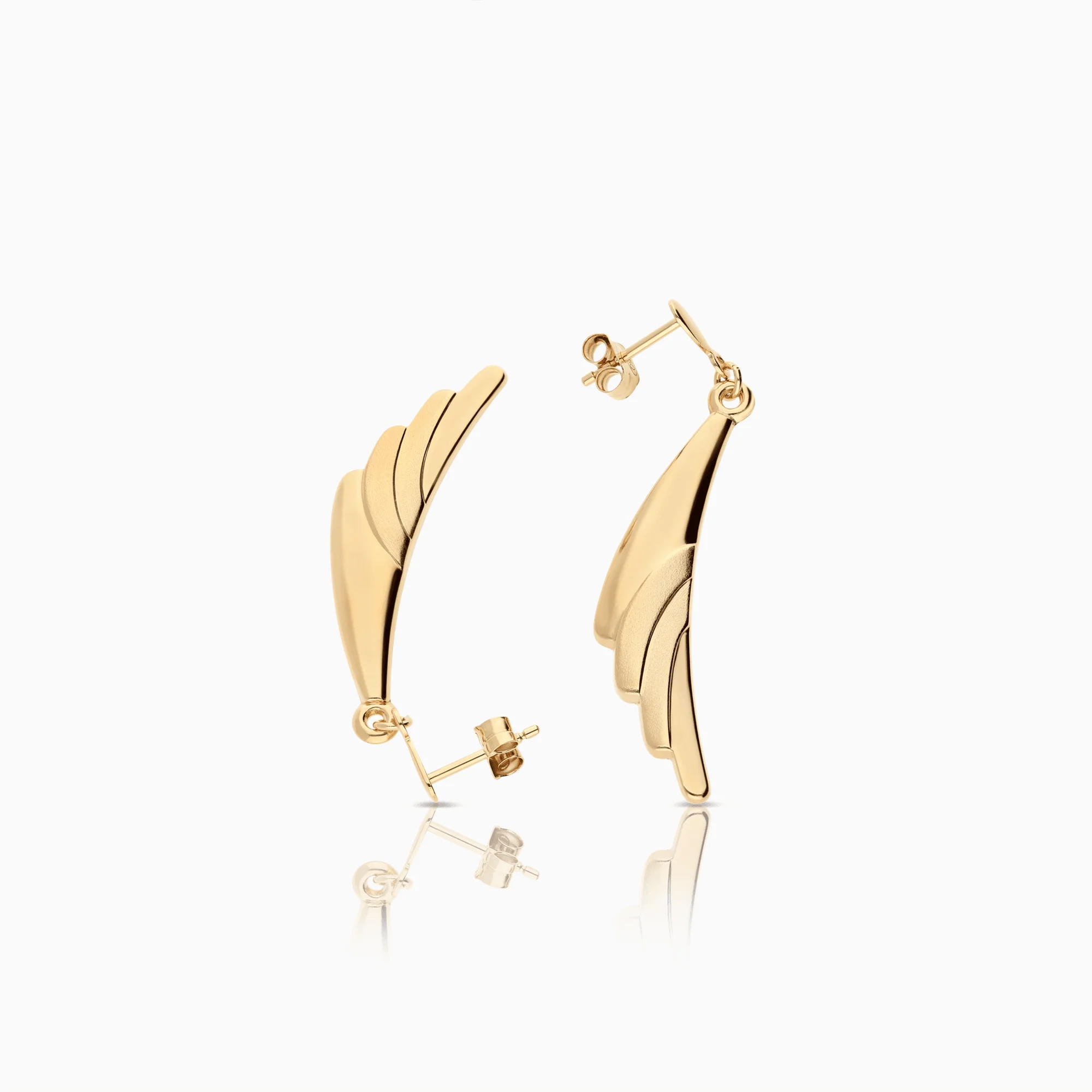 Gold earrings 2.47g 18K - Image 2