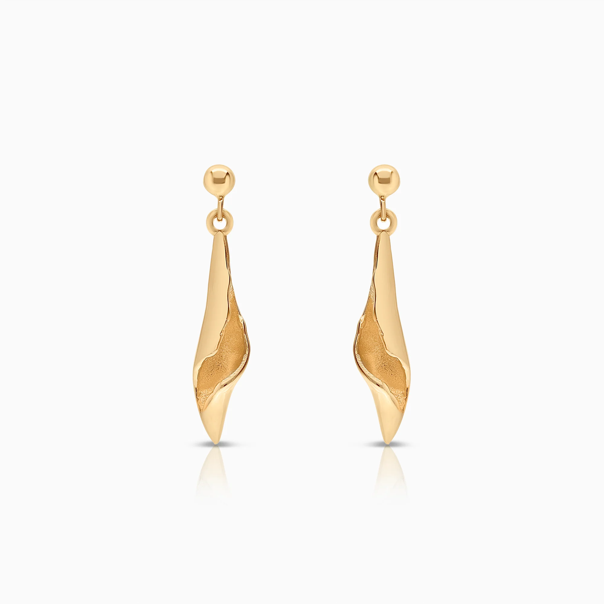 Gold earrings 2.88g 18K gold