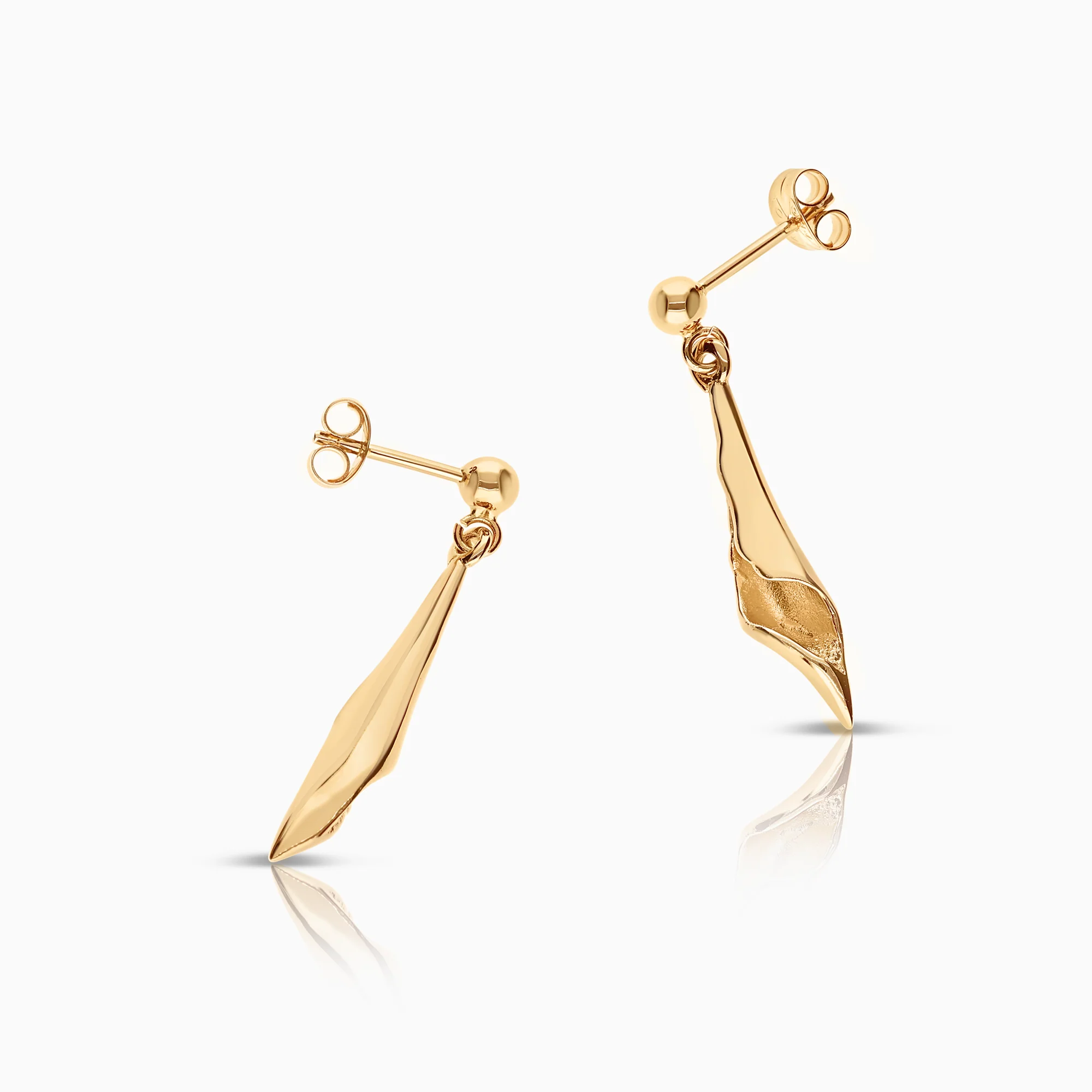 Gold earrings 2.88g 18K gold - Image 2