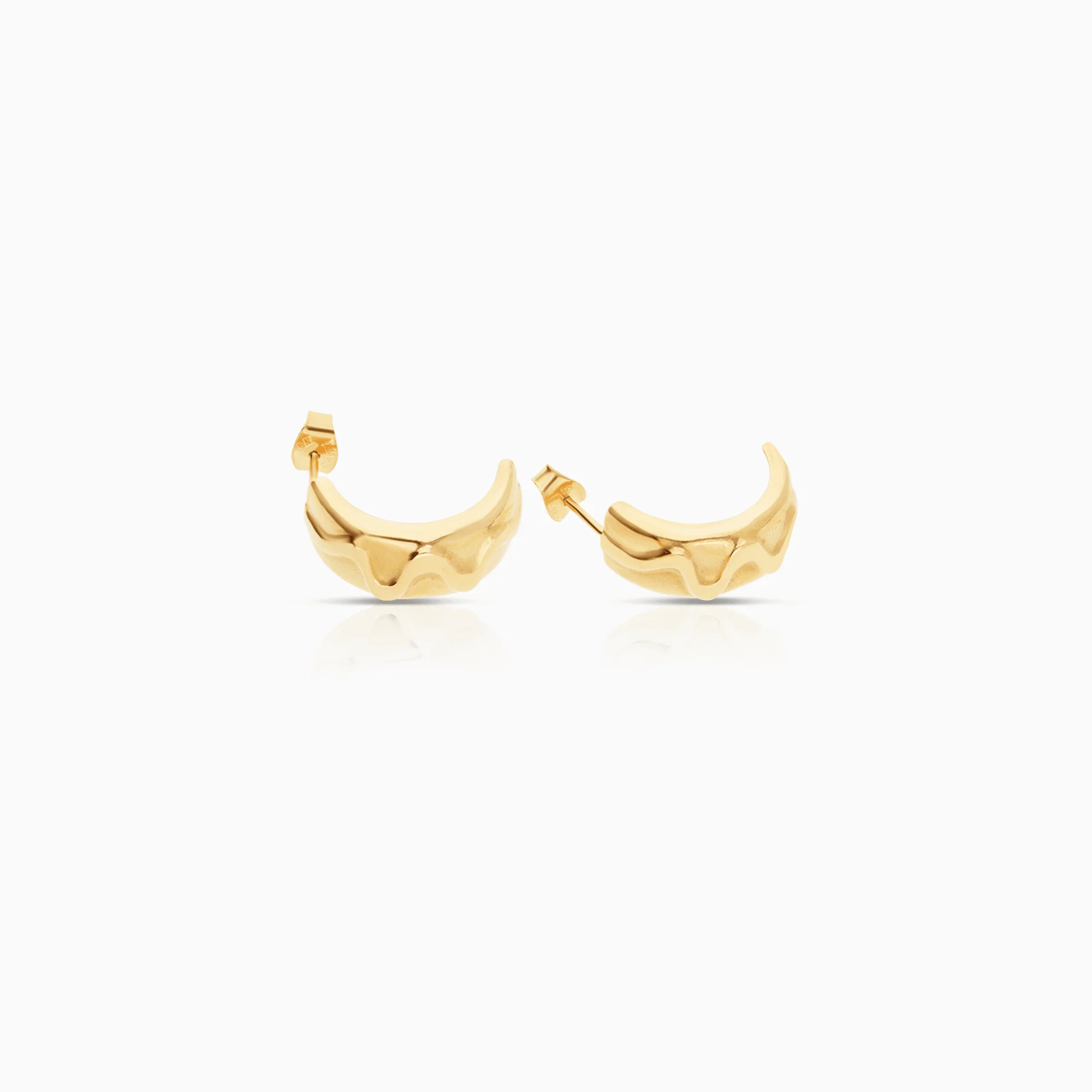 Gold earrings 3.88g 18K gold - Image 2
