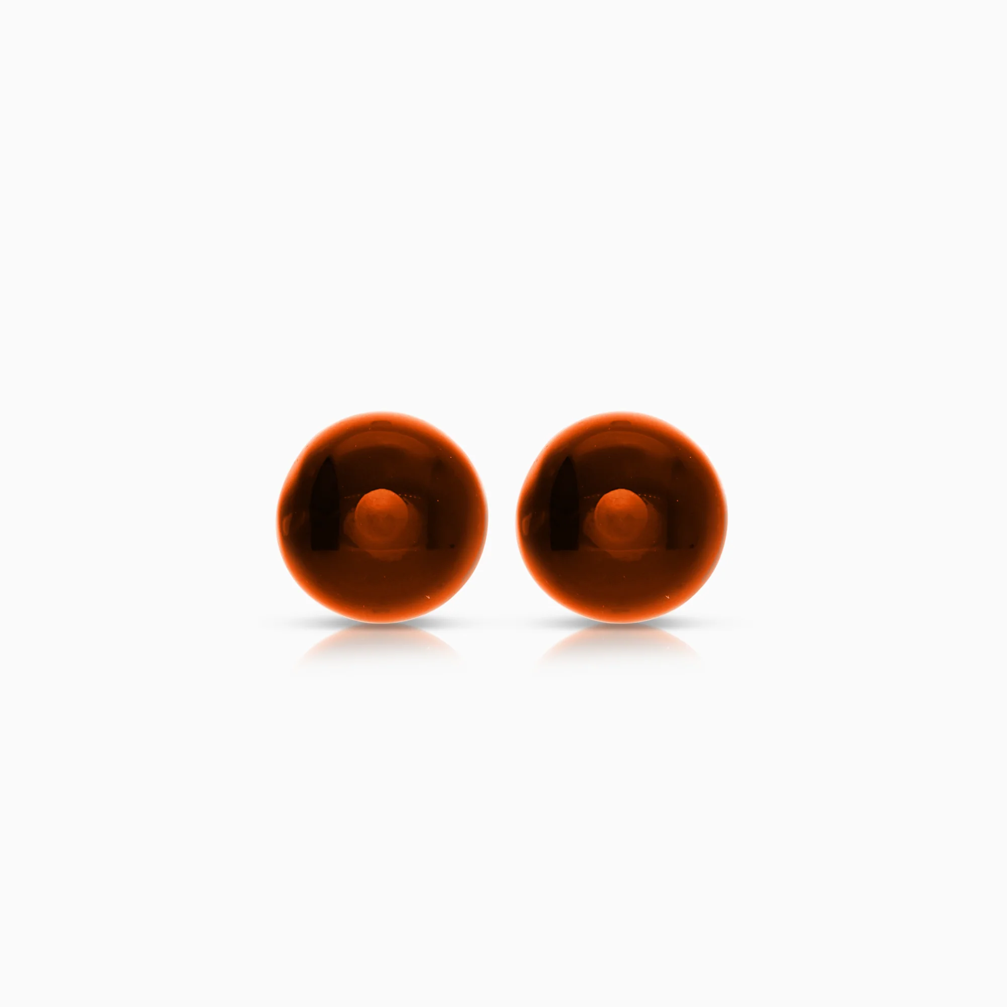 Gold earrings amber 0.65g 18K gold