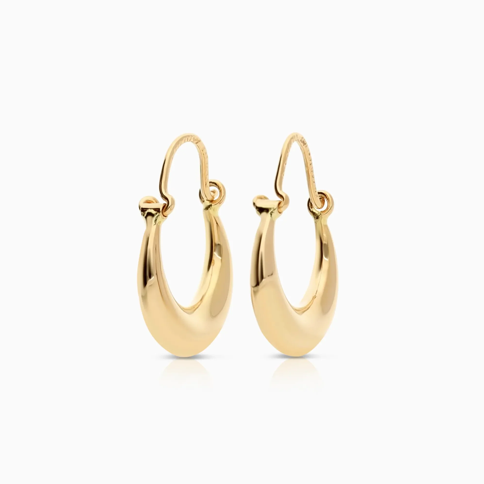 Gold hoop earrings 1.46g 18K gold
