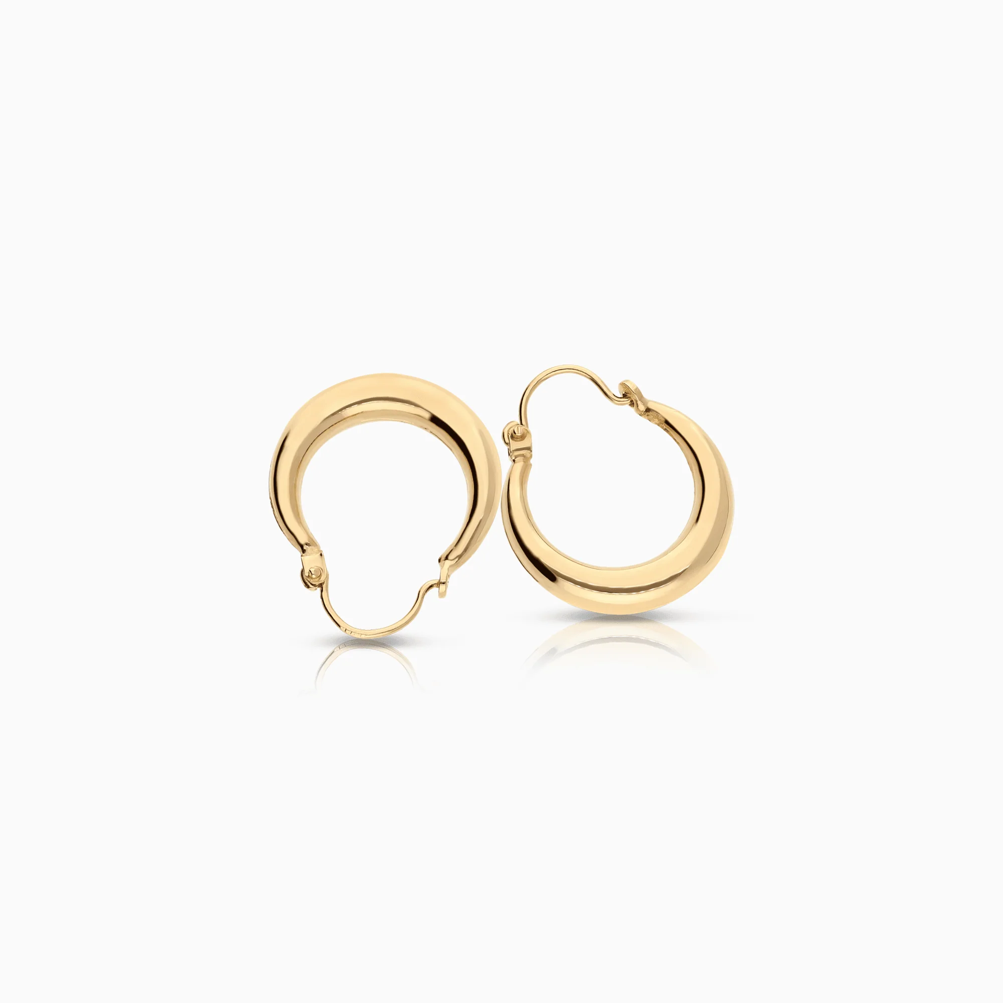 Gold hoop earrings 1.50g 18K gold - Image 2