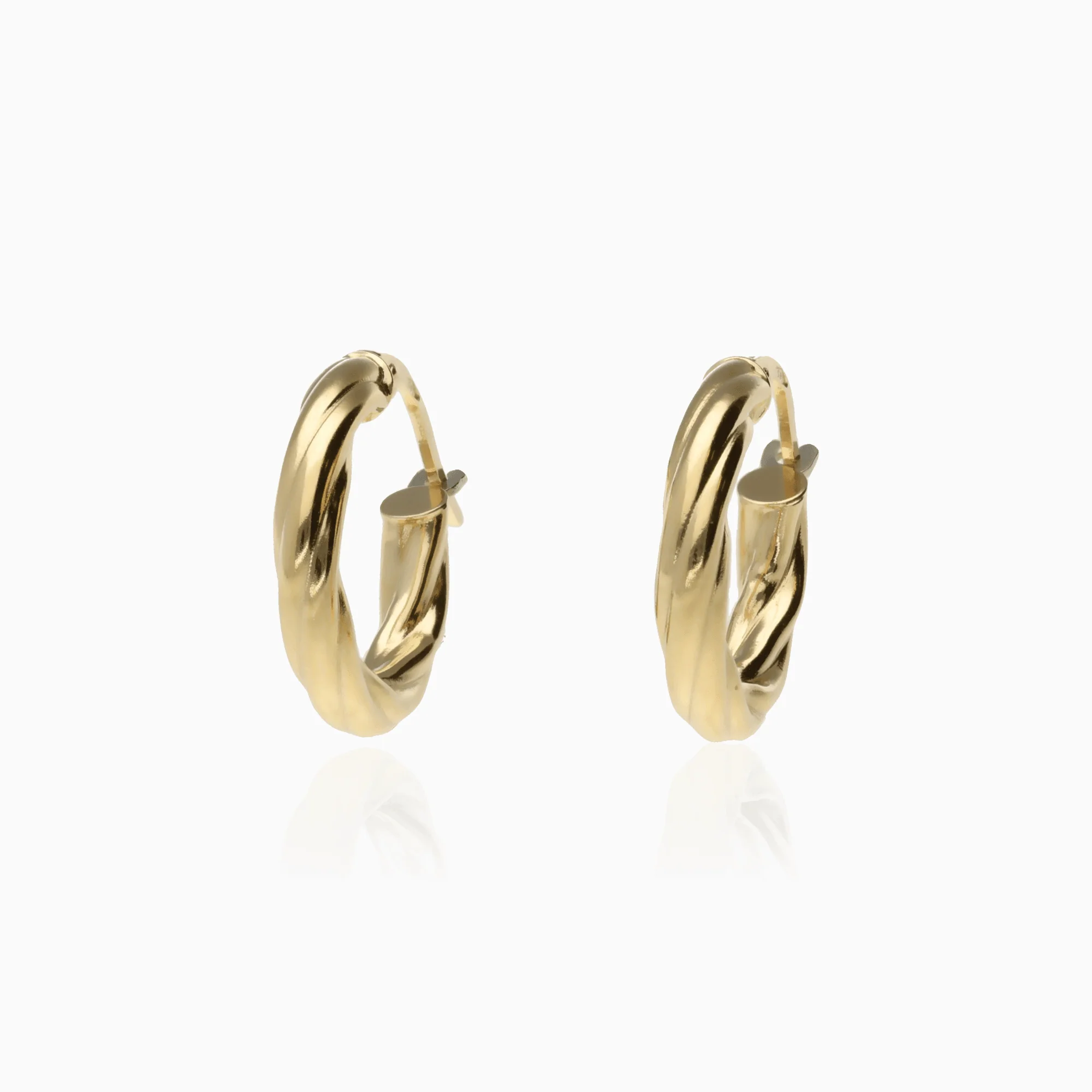 Gold hoop earrings 1.68g 14K gold