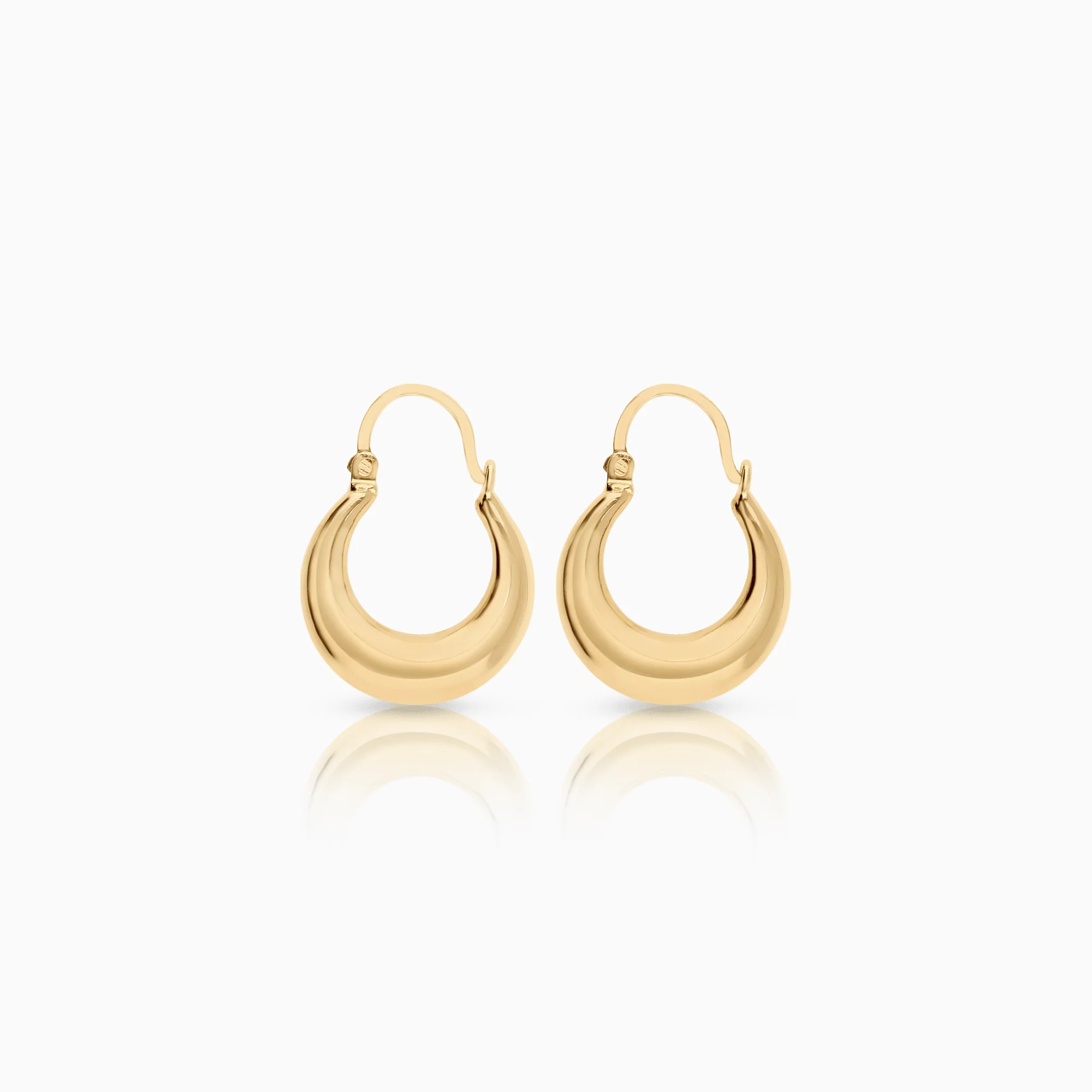 Gold Hoop Earrings 1.69g 18K Gold - Image 2