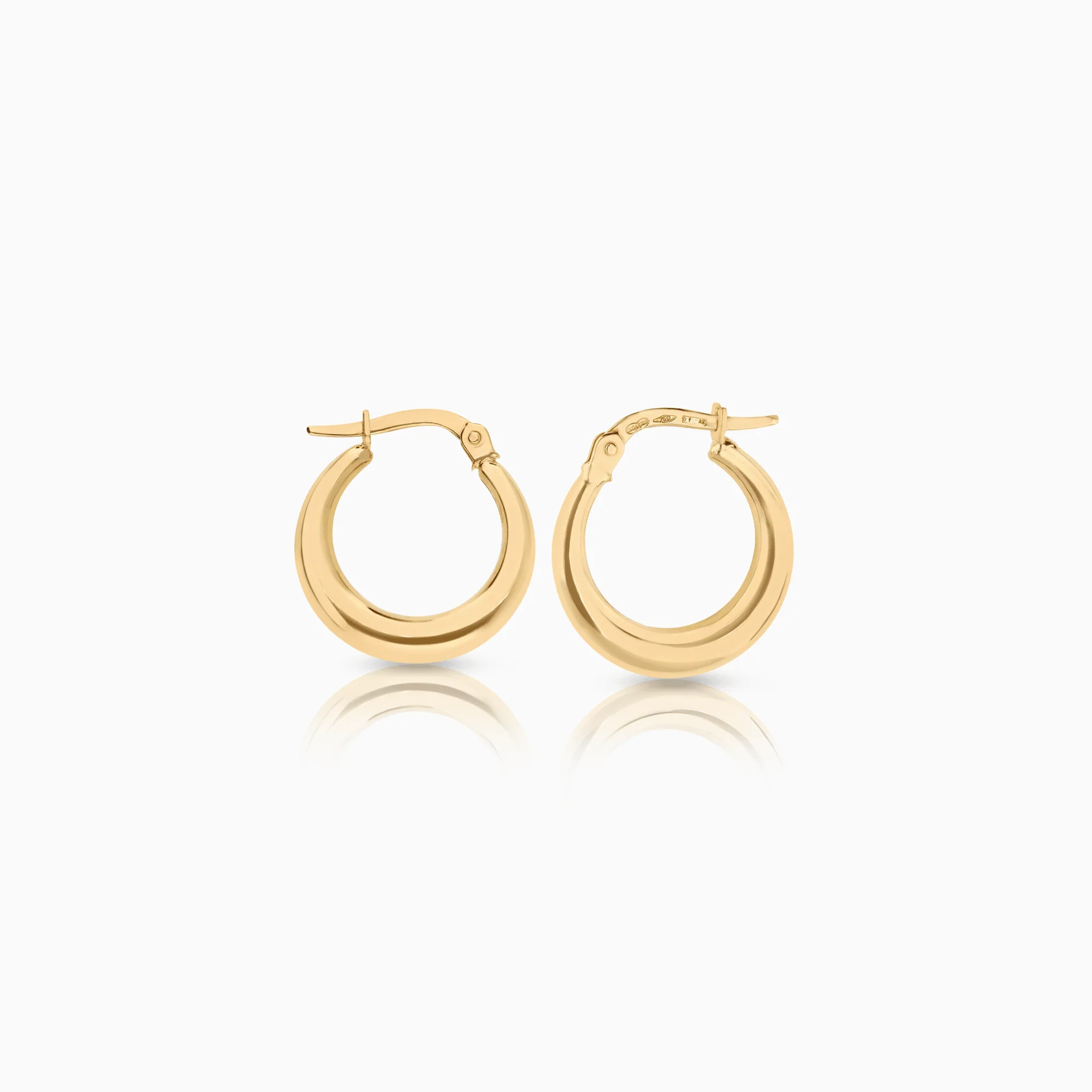 Gold Hoop Earrings 1.80g 18K Gold - Image 2