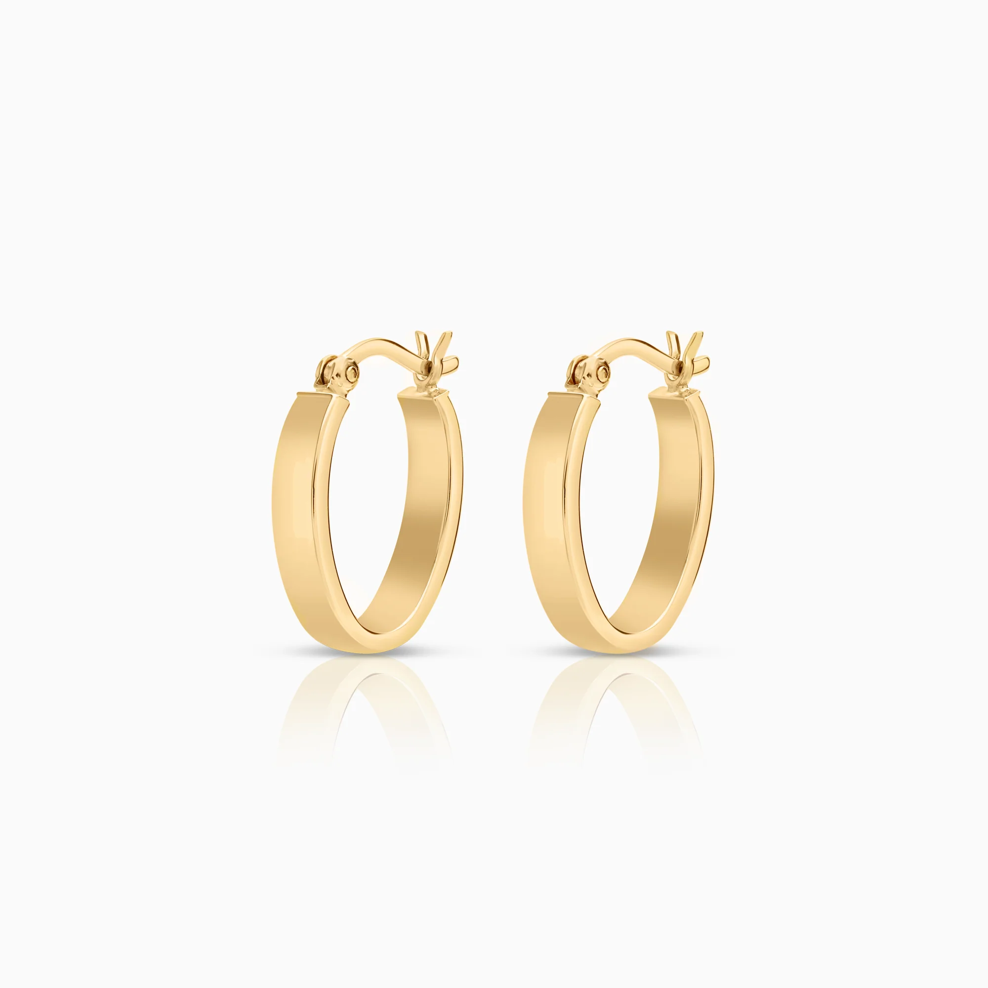 Gold hoop earrings 1.86g 18K gold