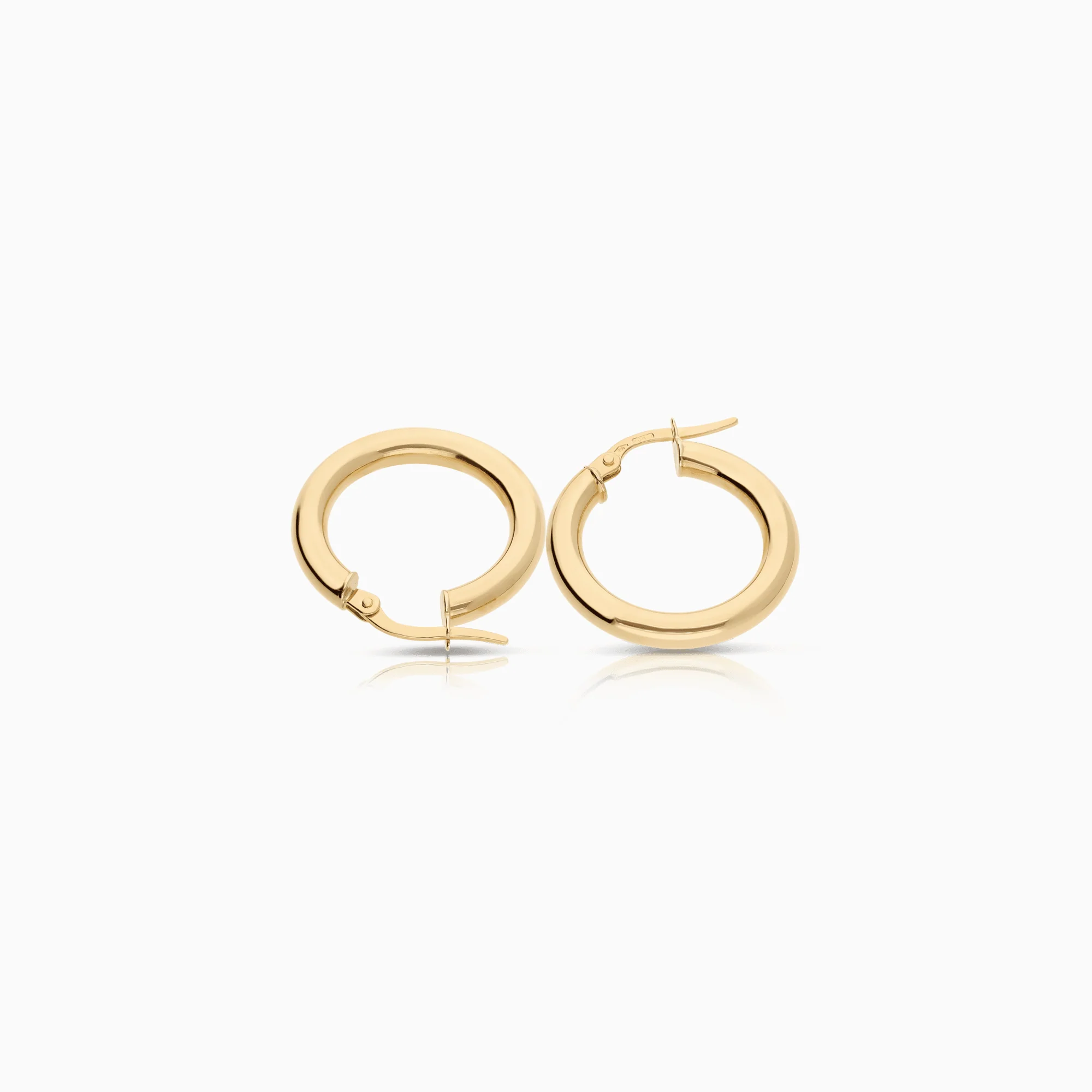 Gold hoop earrings 2.14g 18K gold - Image 2