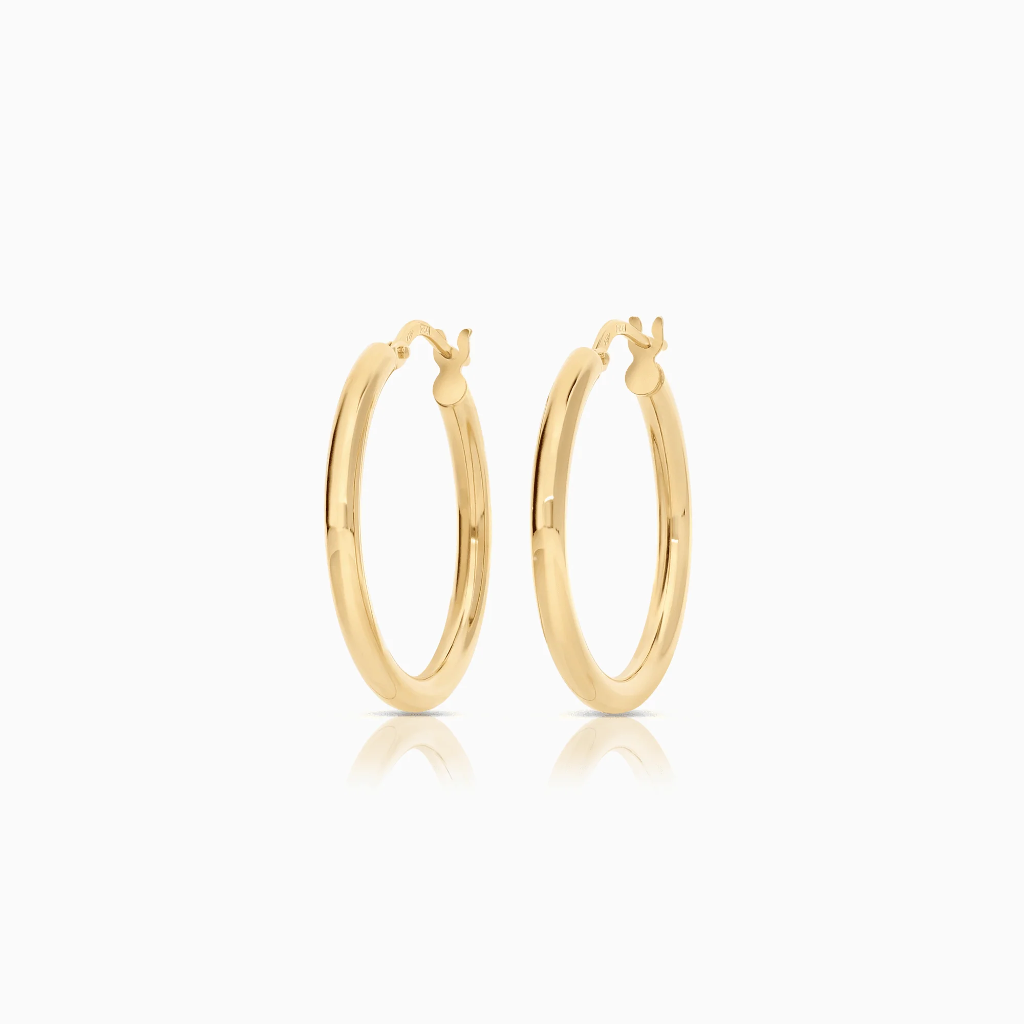 Gold hoop earrings 2.28g 18K gold