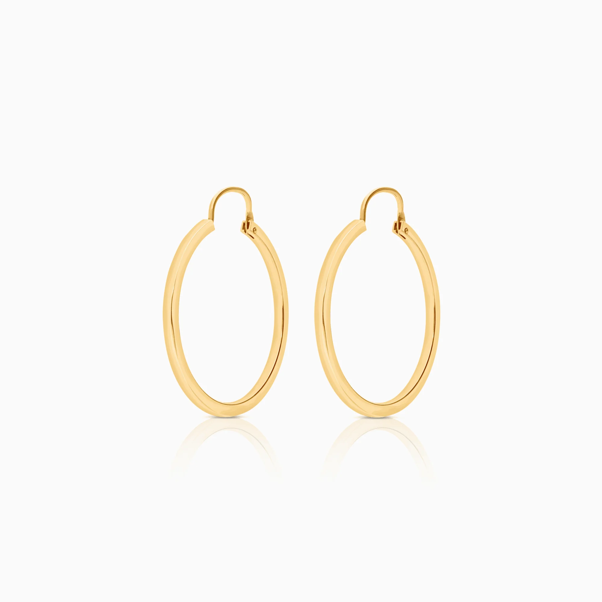 Gold Hoop Earrings 2.69g 18K Gold