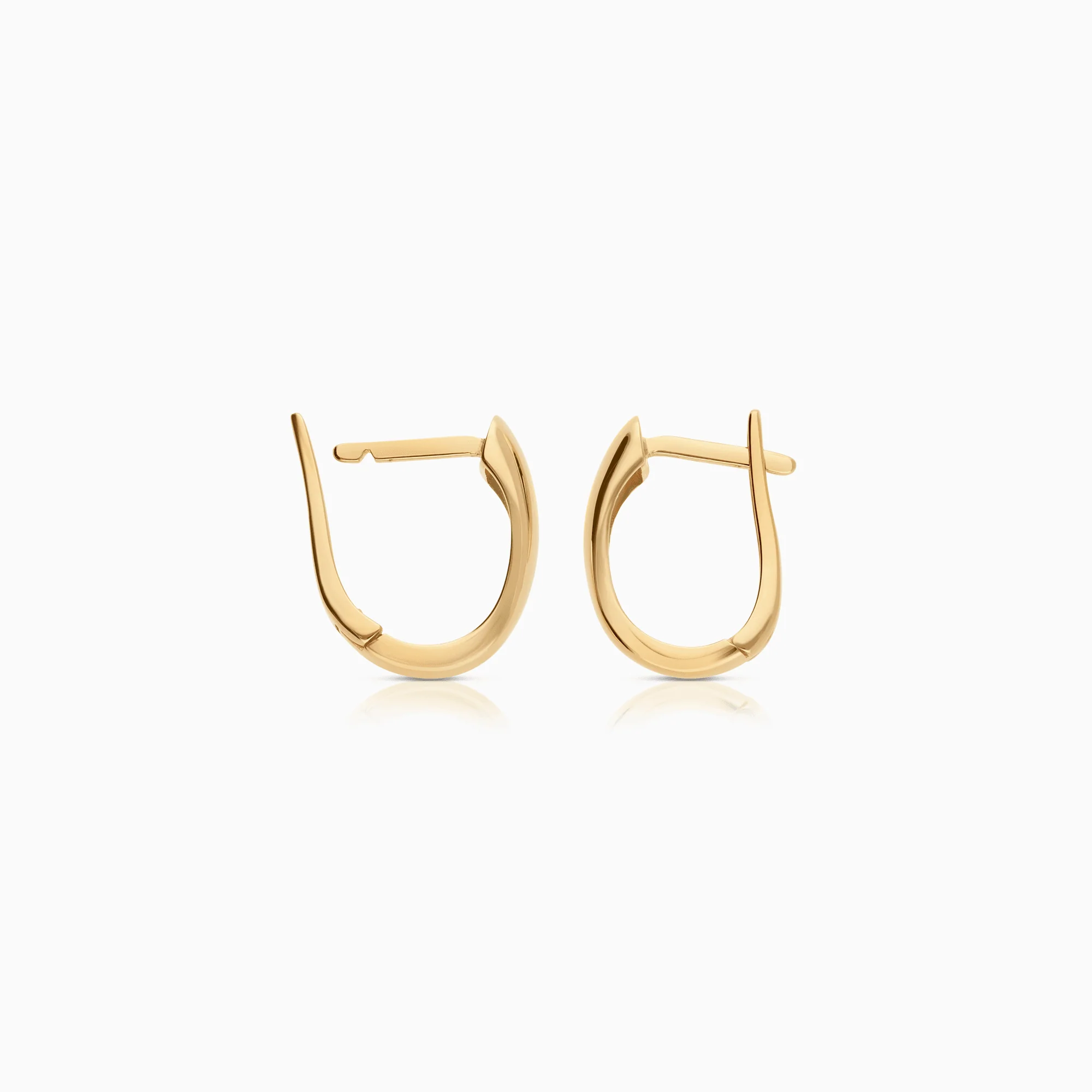 Gold hoop earrings 2.74g 18K gold - Image 2