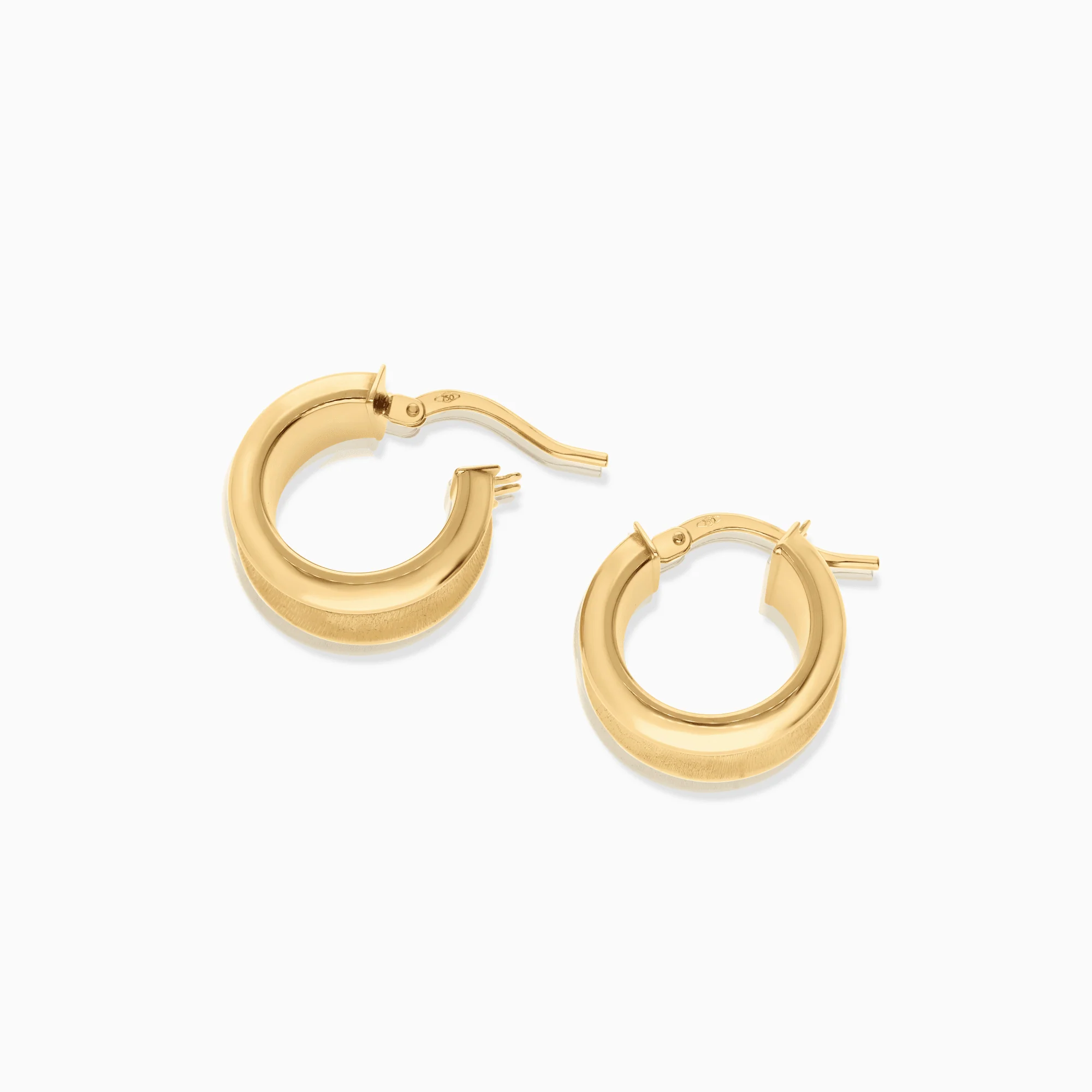 Gold Hoop Earrings 3.00g 18K Gold - Image 3