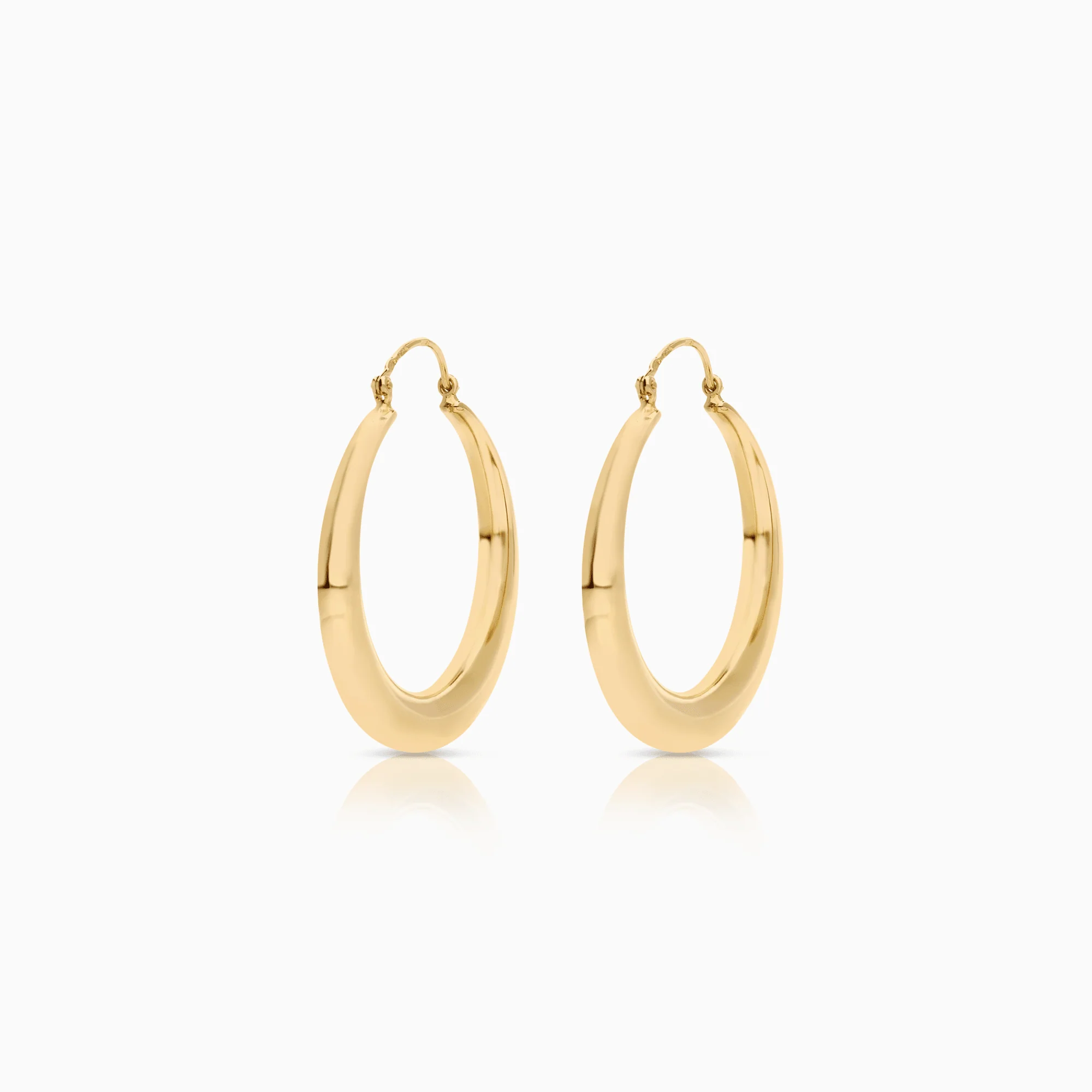 Gold hoop earrings 3.58g 18K gold