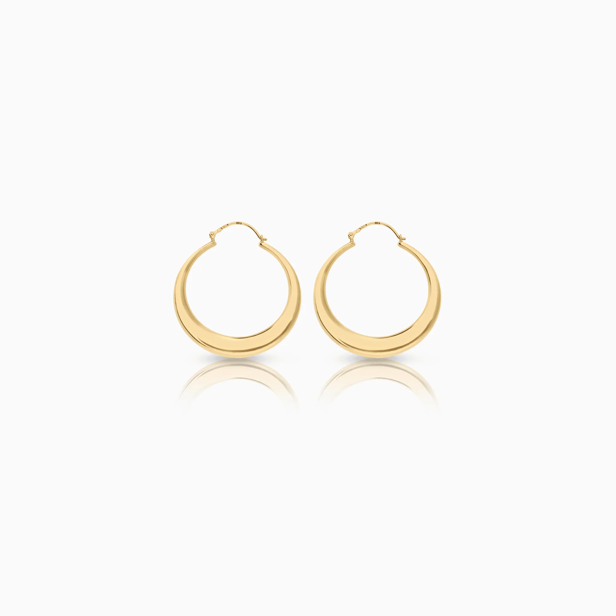 Gold hoop earrings 3.58g 18K gold - Image 2