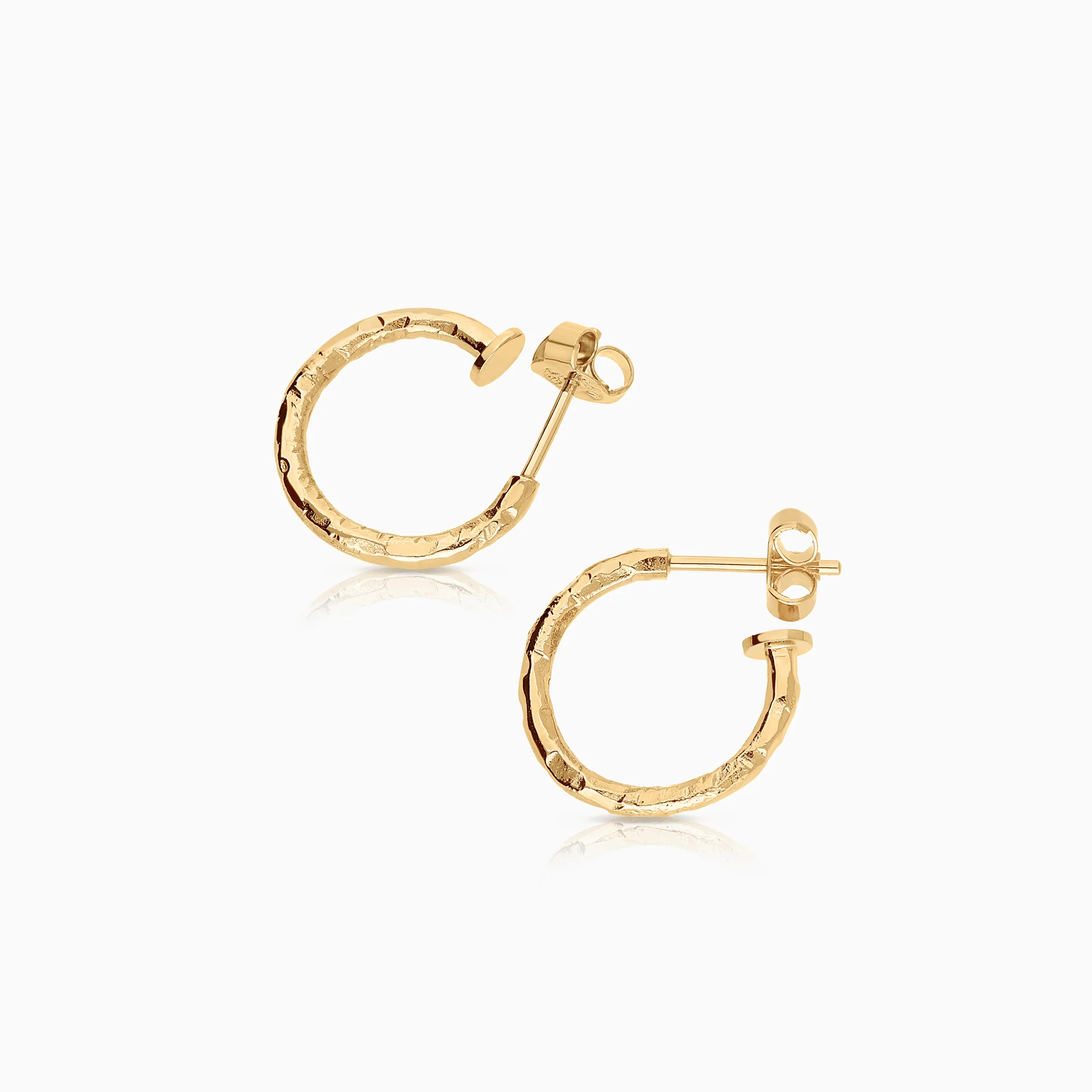 Gold hoop earrings 3.96g 18K gold - Image 2