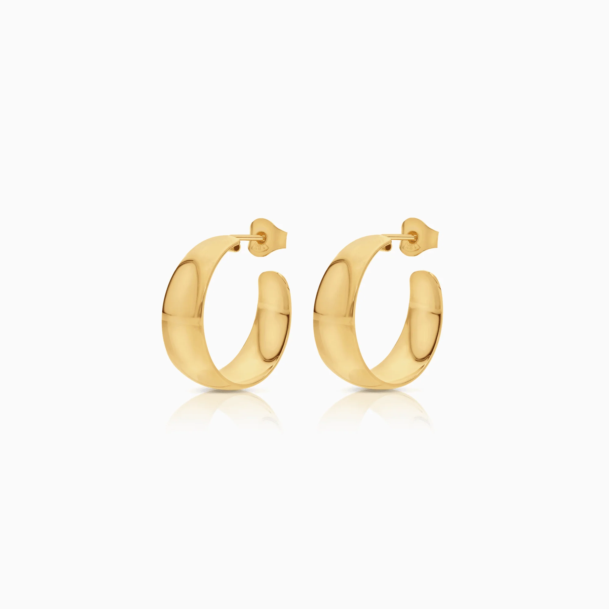 Gold hoop earrings 4.96g 18K gold