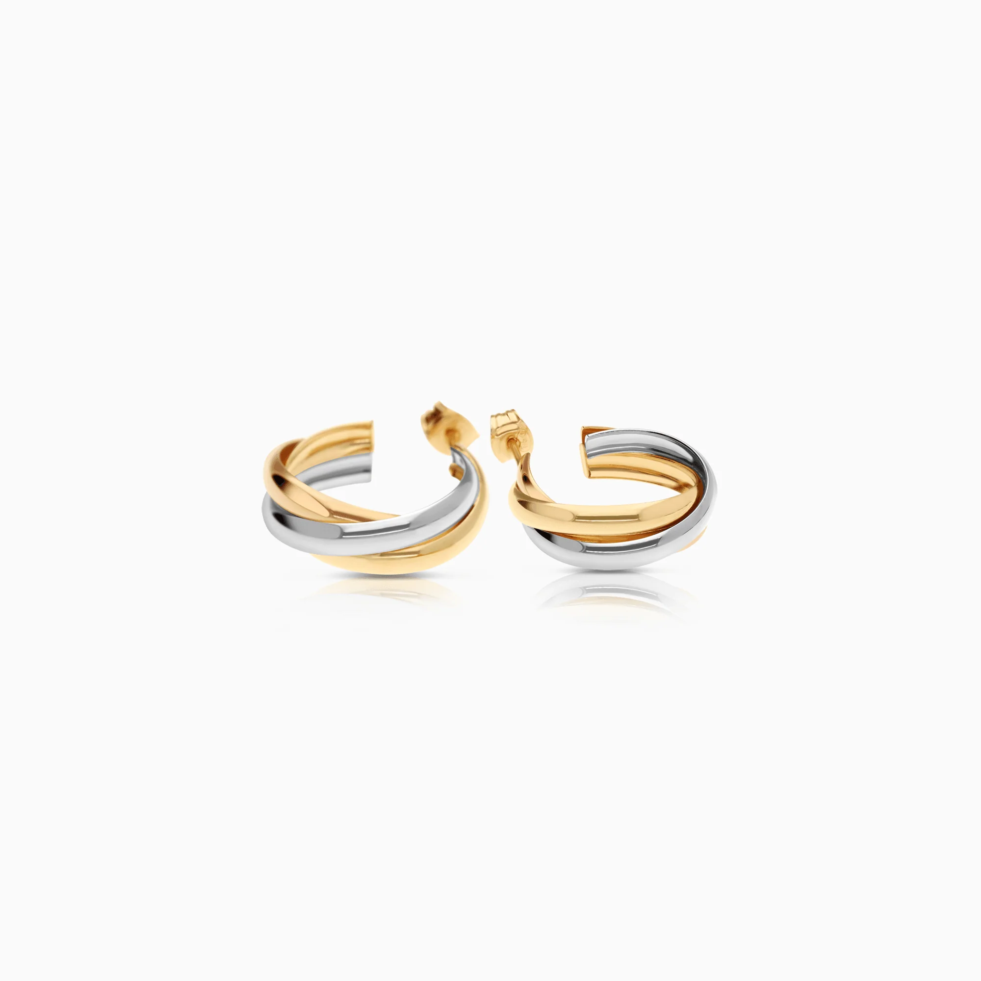 Gold hoop earrings 9.28g 18K gold - Image 2