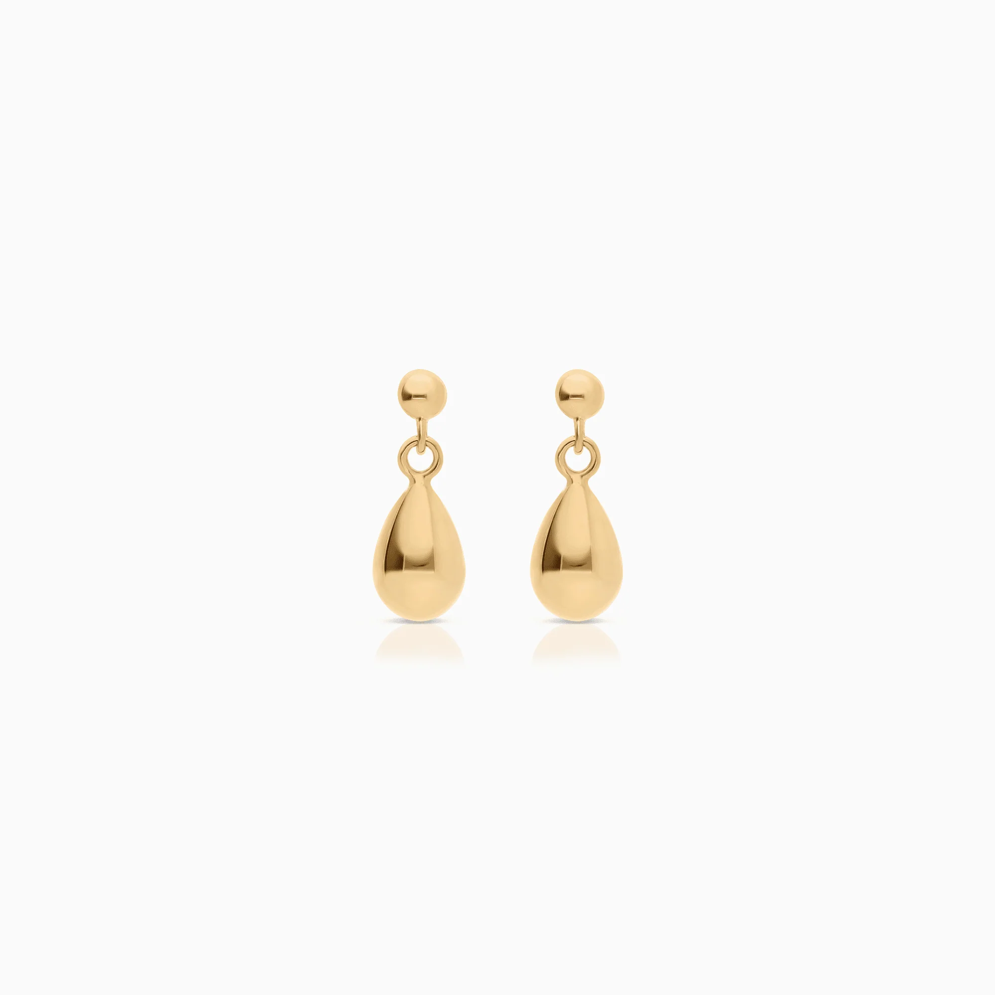Gold drop earrings 1.23g 18K gold