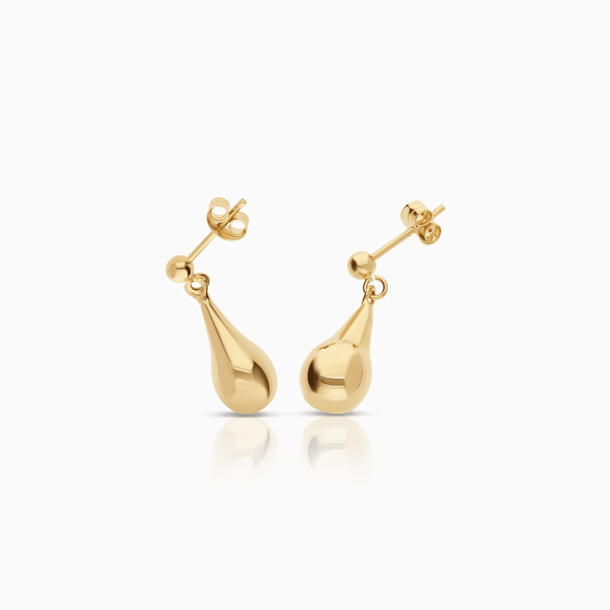 Gold drop earrings 1.92g 18K - Image 2