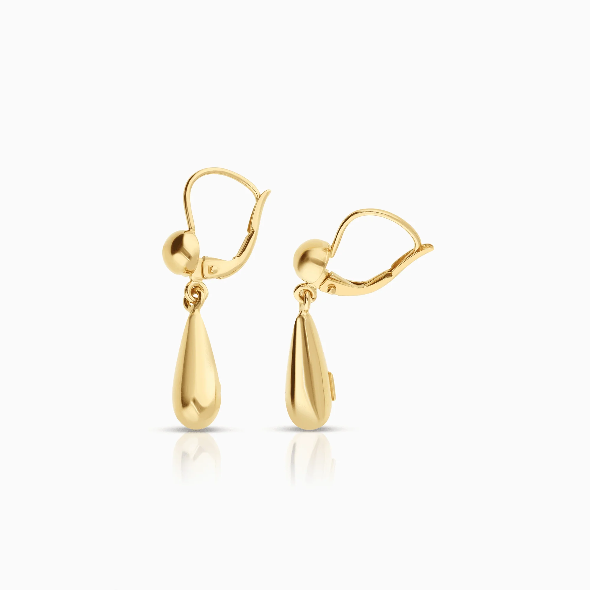 Gold drop earrings 2.72g 18K - Image 2