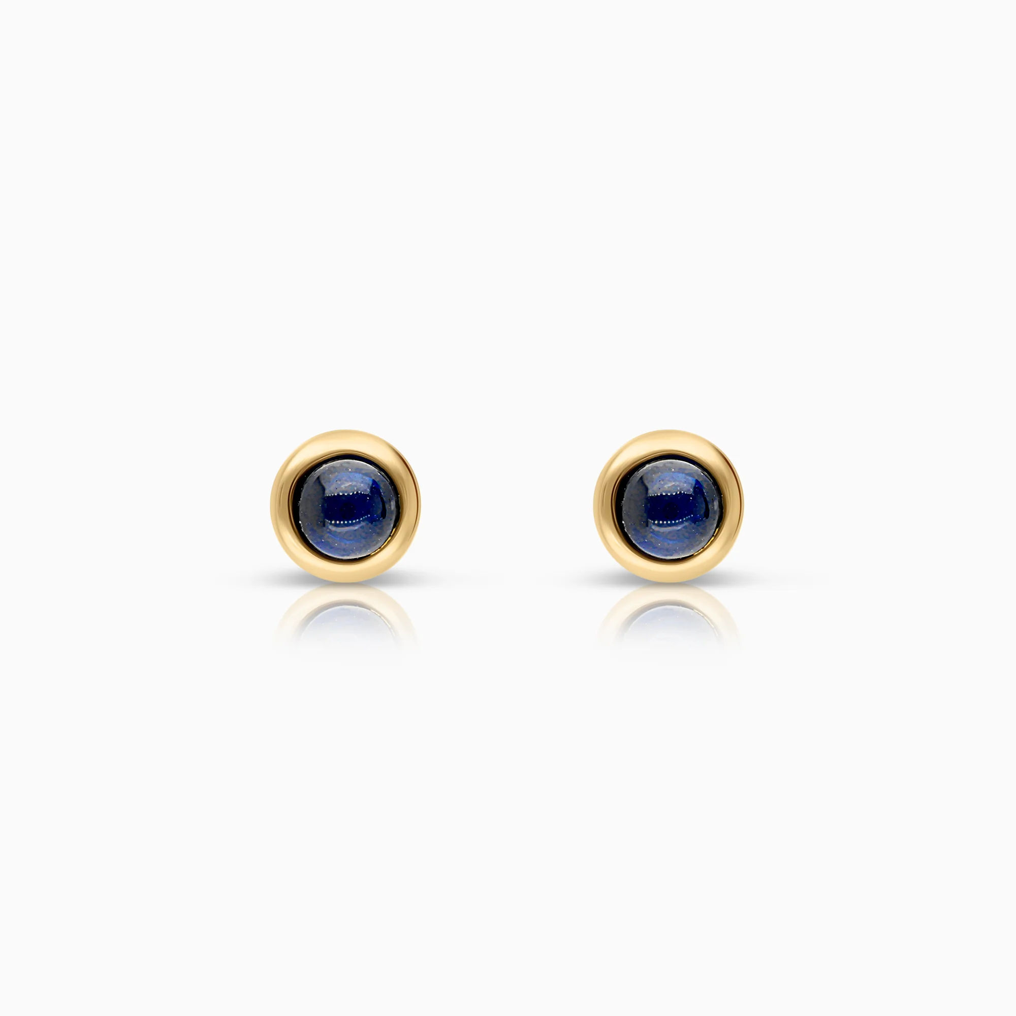 Gold earrings with sapphires 1.50g 18K gold