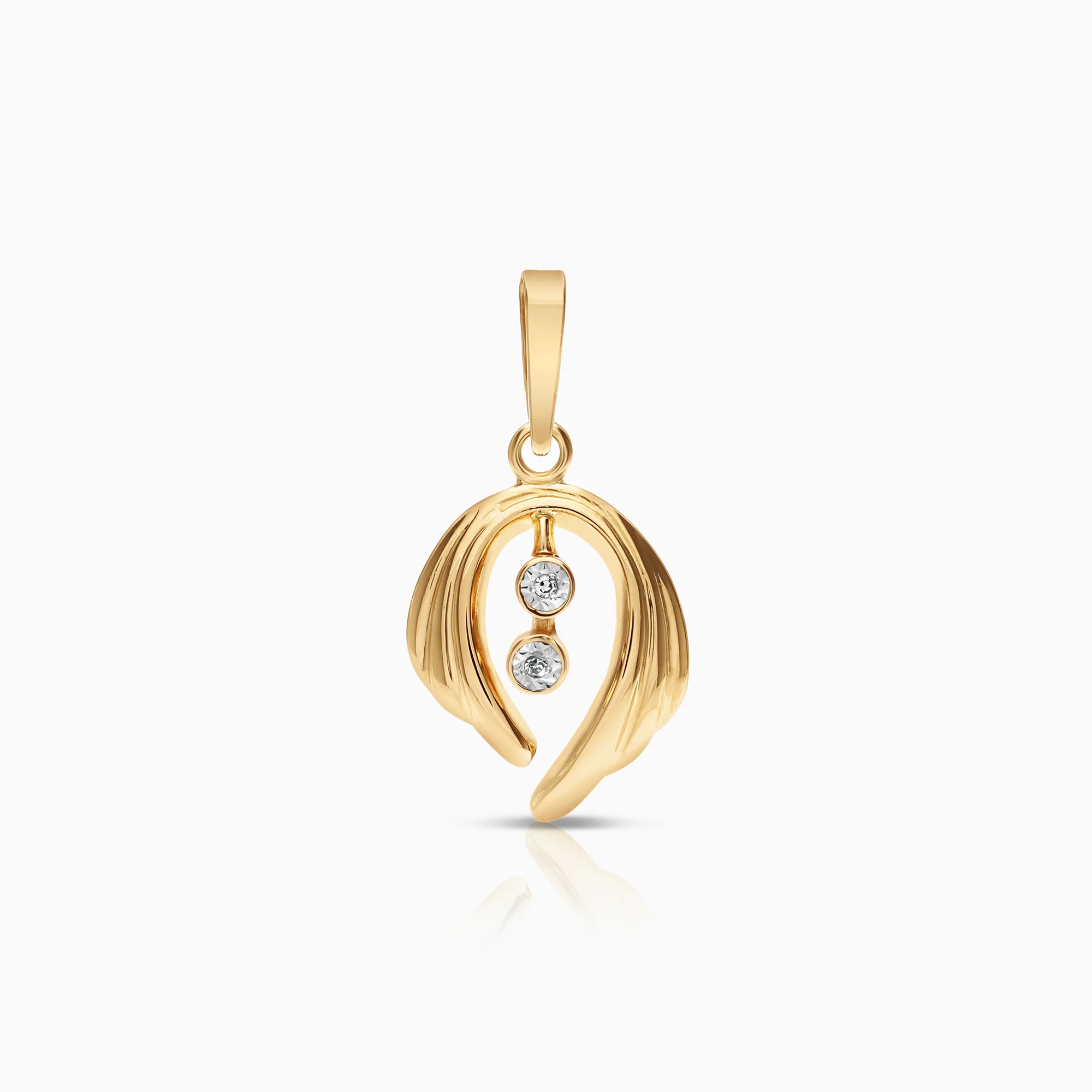 Diamond pendant 0.01ct 18K gold