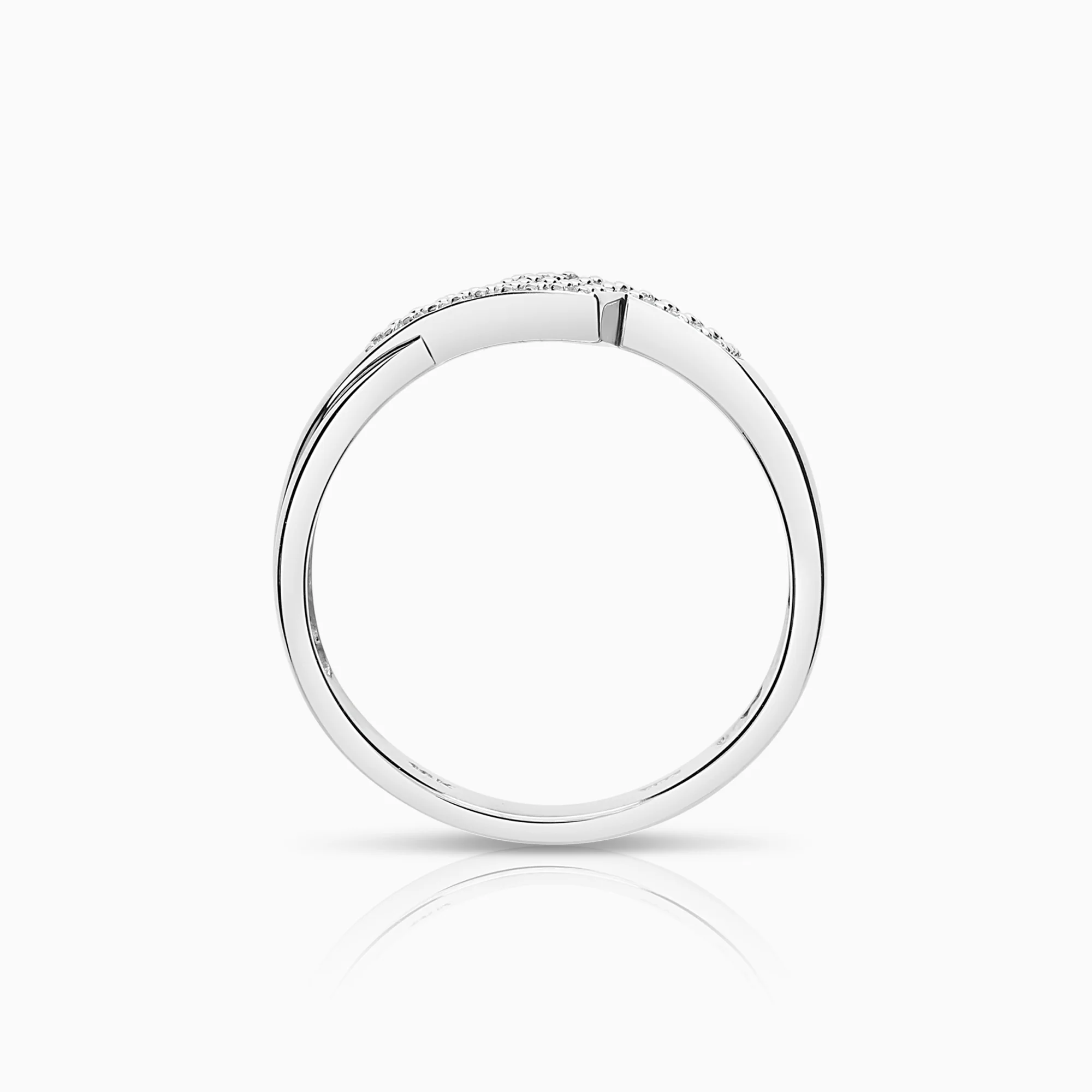 Diamond ring 0.13ct 18K white gold - Image 2