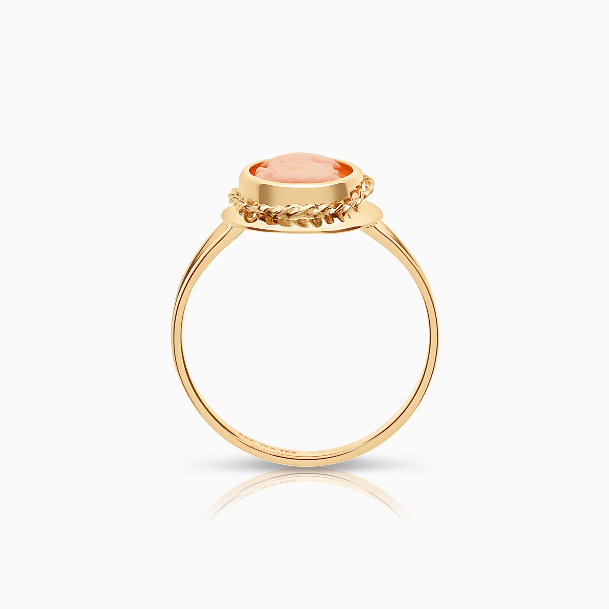 Gold ring cameo 2.07g 18K gold - Image 2