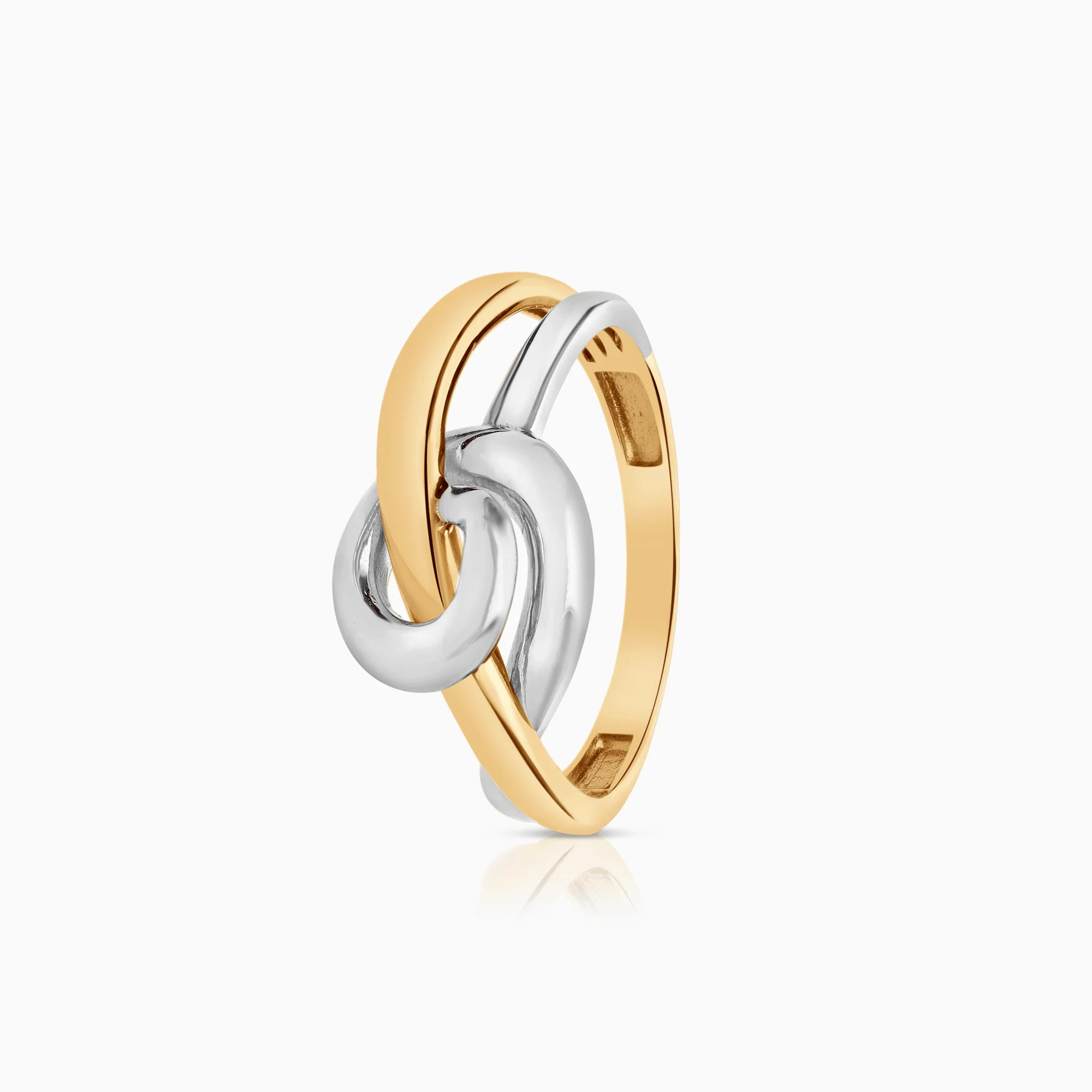 Gold ring 3.83g 18K white/yellow gold
