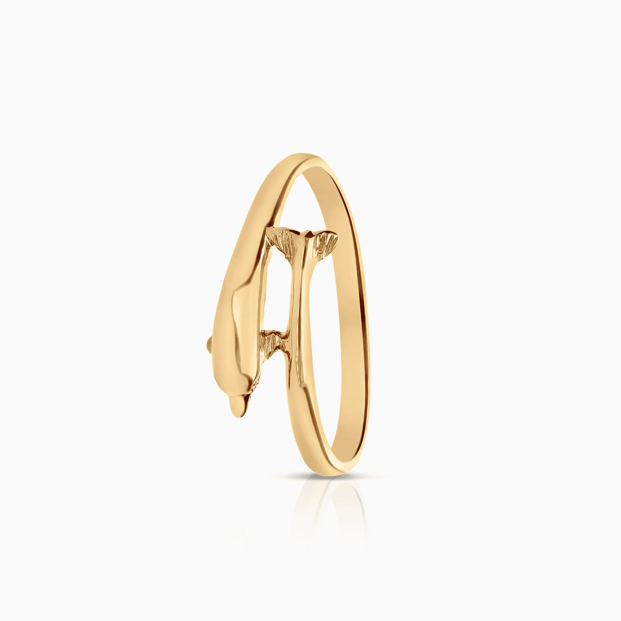 Dolphin Gold Ring 1.84g 18K Gold