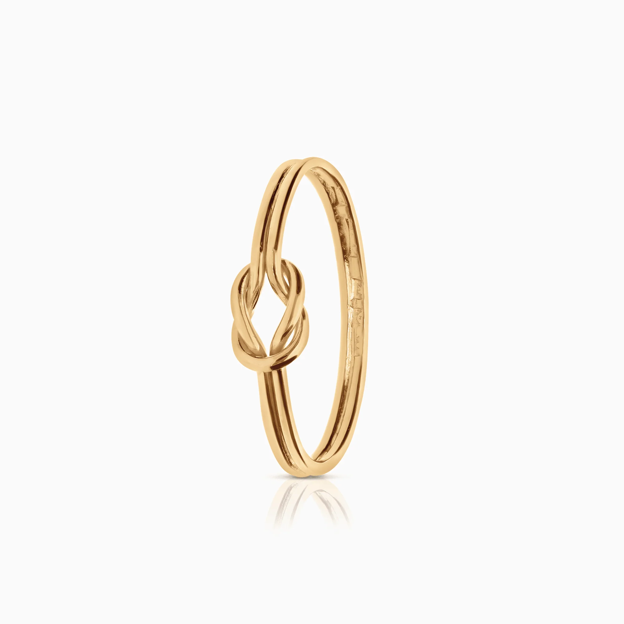 Gold ring knot 1.59g 18K gold