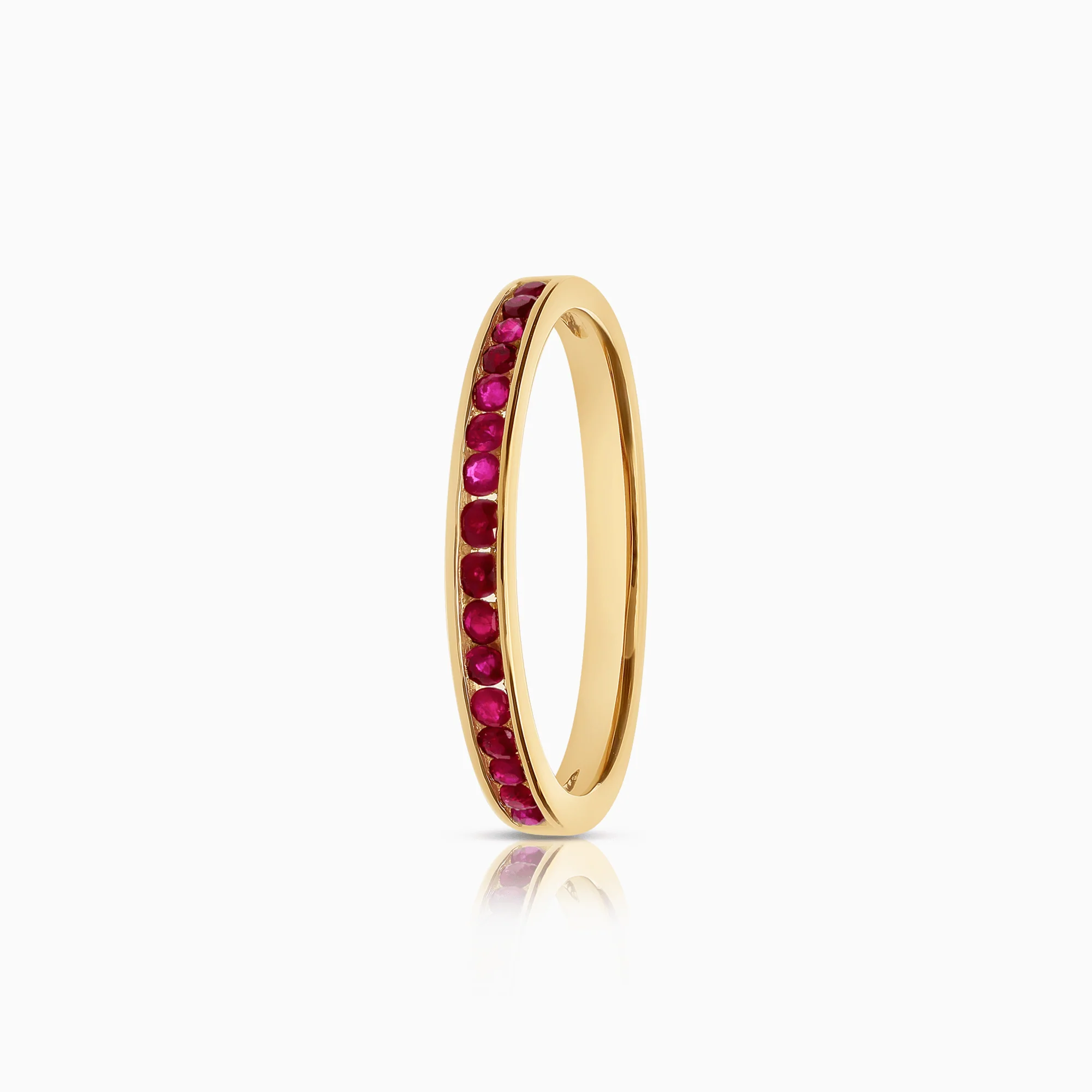 Gold ring with rubies 2.03g 18K gold