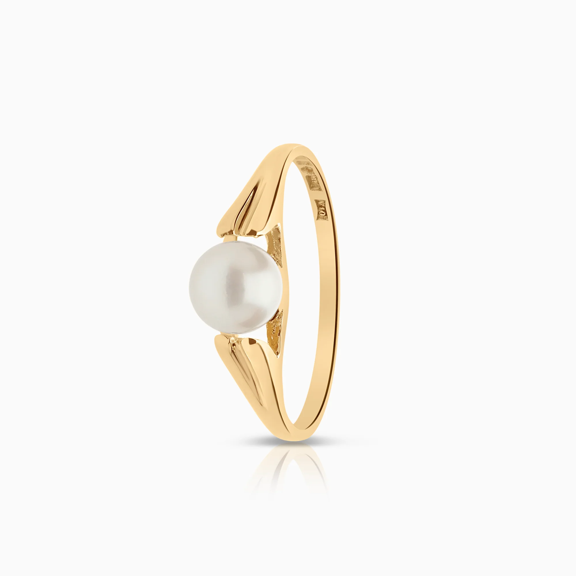 Gold ring pearl 1.72g 18K gold