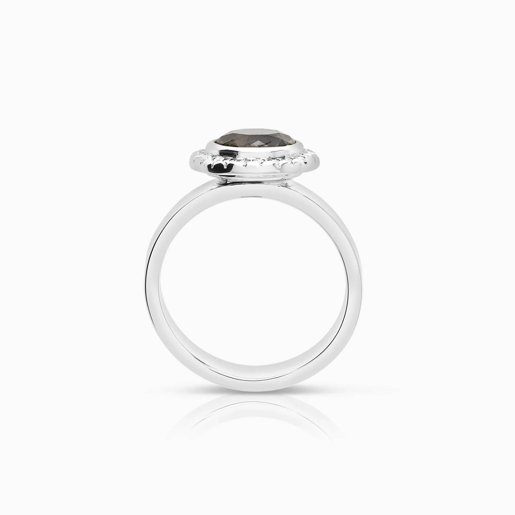 Halo diamond ring 1.93ct 18K white gold - Image 2